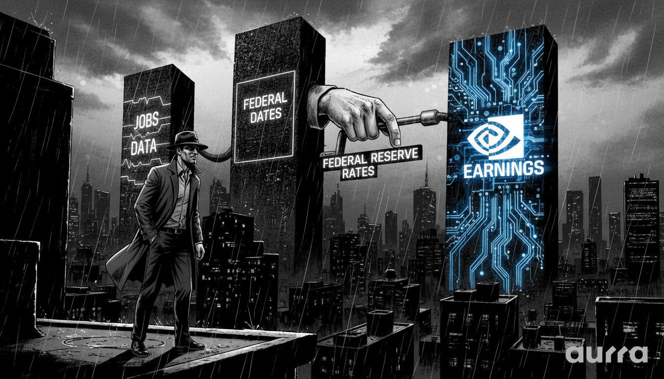 New jobs data, Federal Reserve rate signals, and Nvidia's earnings