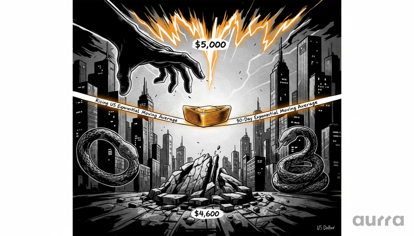 XAU/USD Forecast: Gold Tests $4,600 Support Pivot