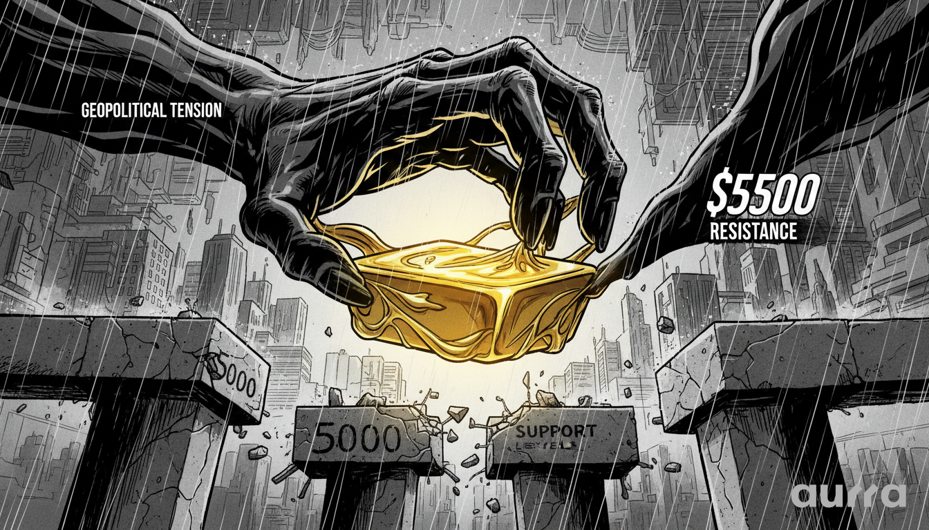 Gold Price Forecast: XAU/USD Tests $5,500 on Geopolitical Risks