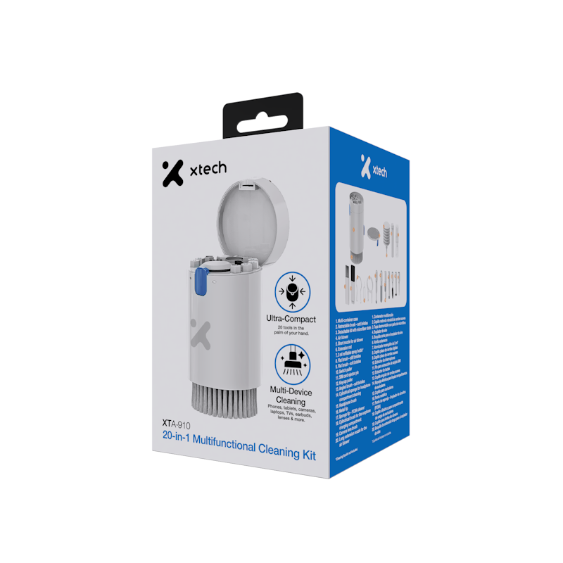 Xtech - Kit 20-in-1 para limpieza total