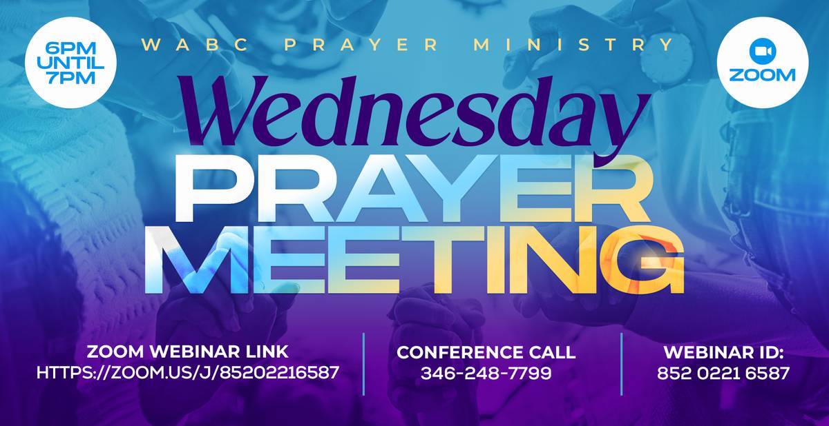 Wednesday Prayer Meeting web banner