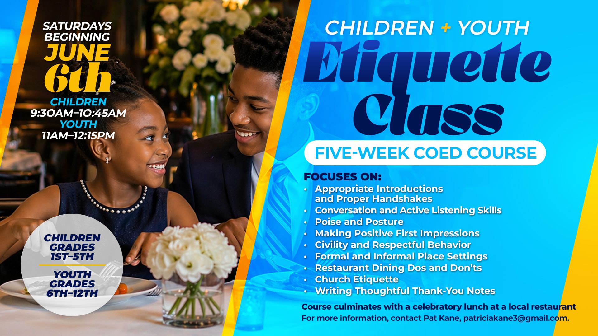 Children and Youth Etiquette Class