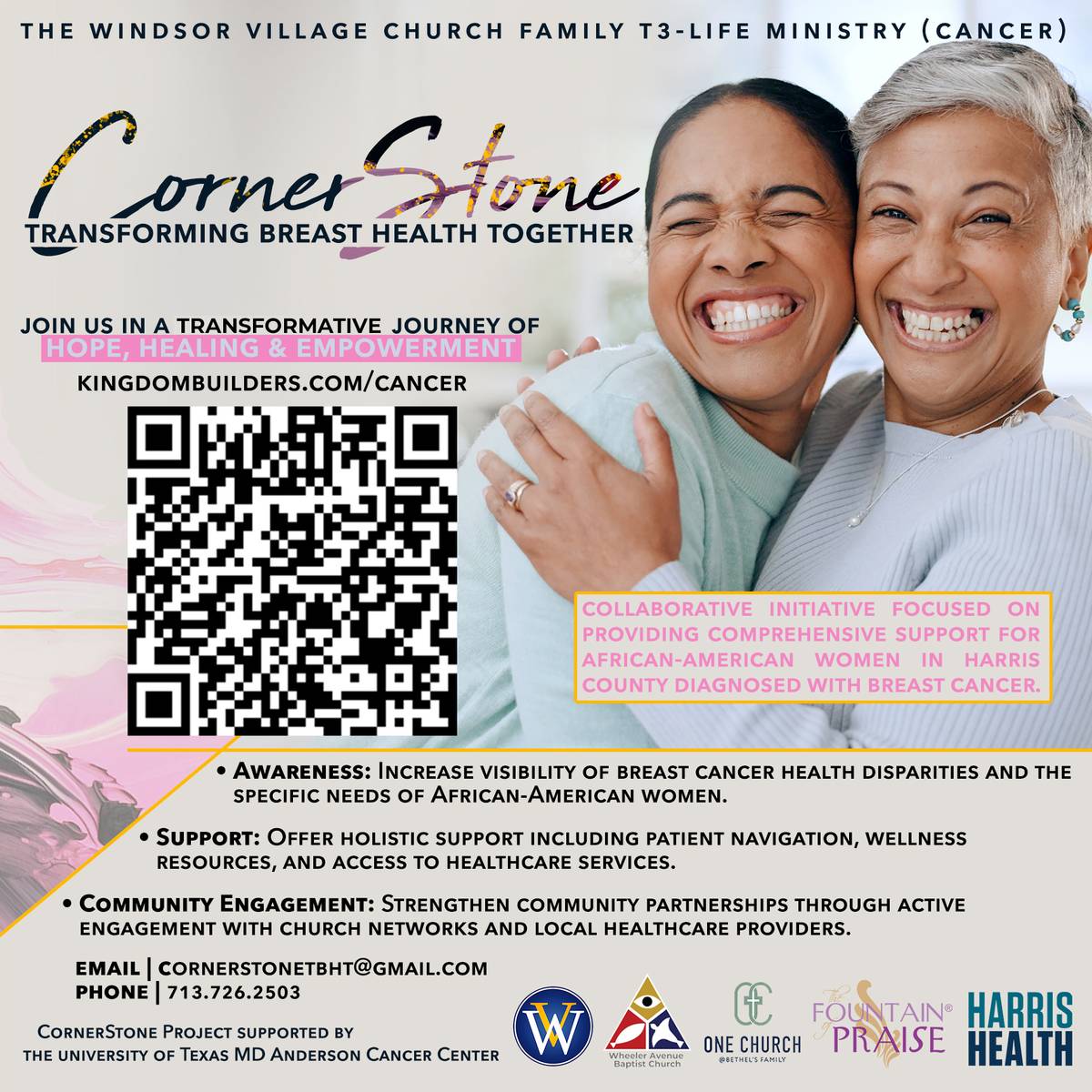 CornerStone Project (A partnership with Windsor Village Church) header image