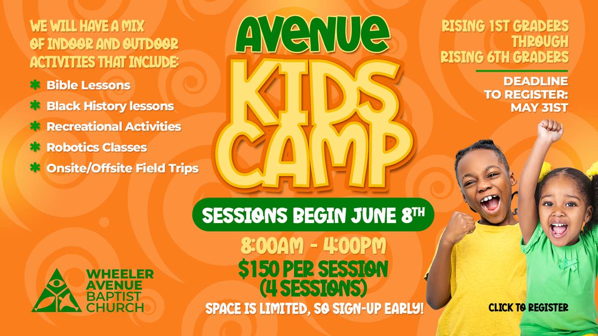 Avenue Kids Camp header image