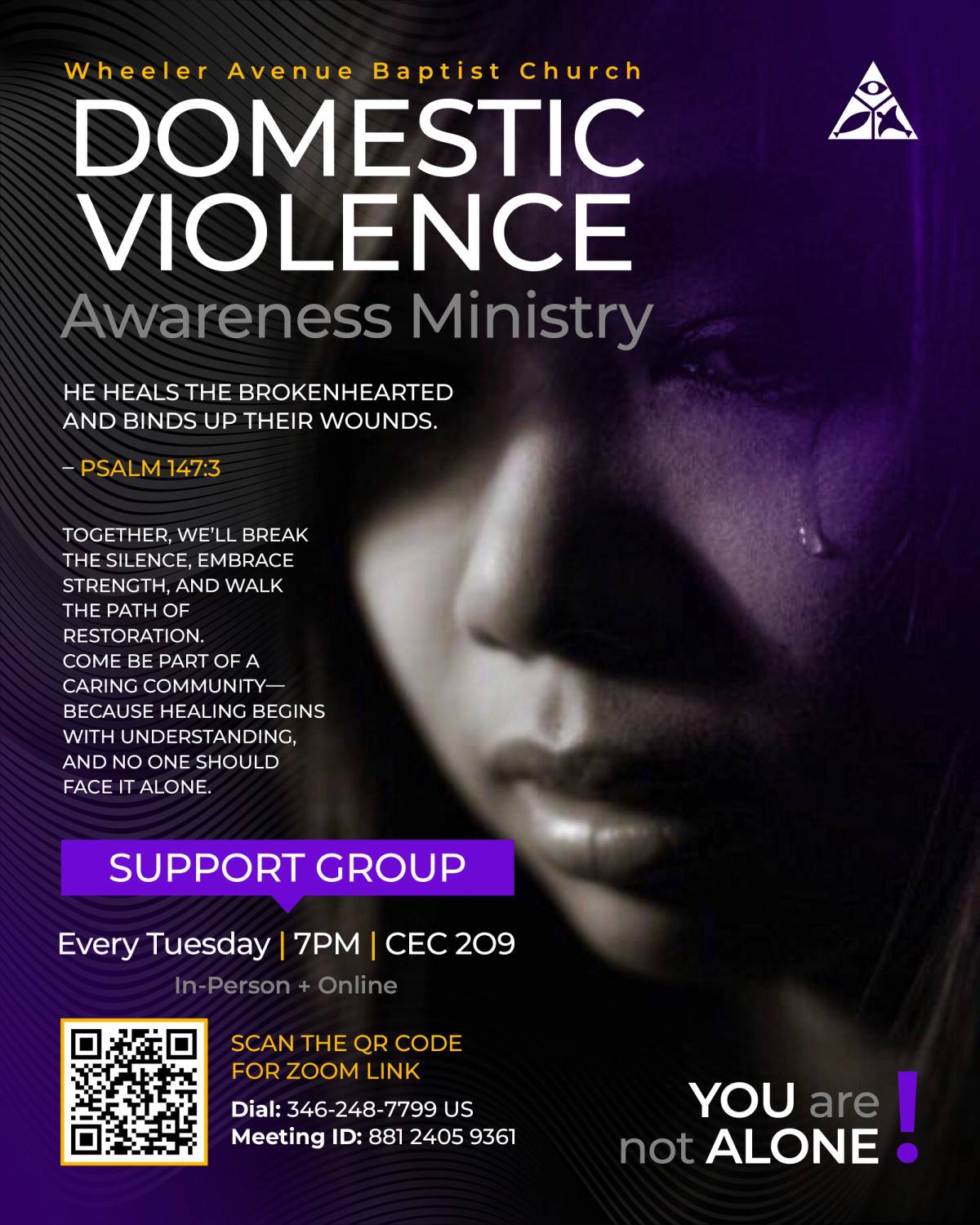 Domestic Violence Awareness Support Group header image