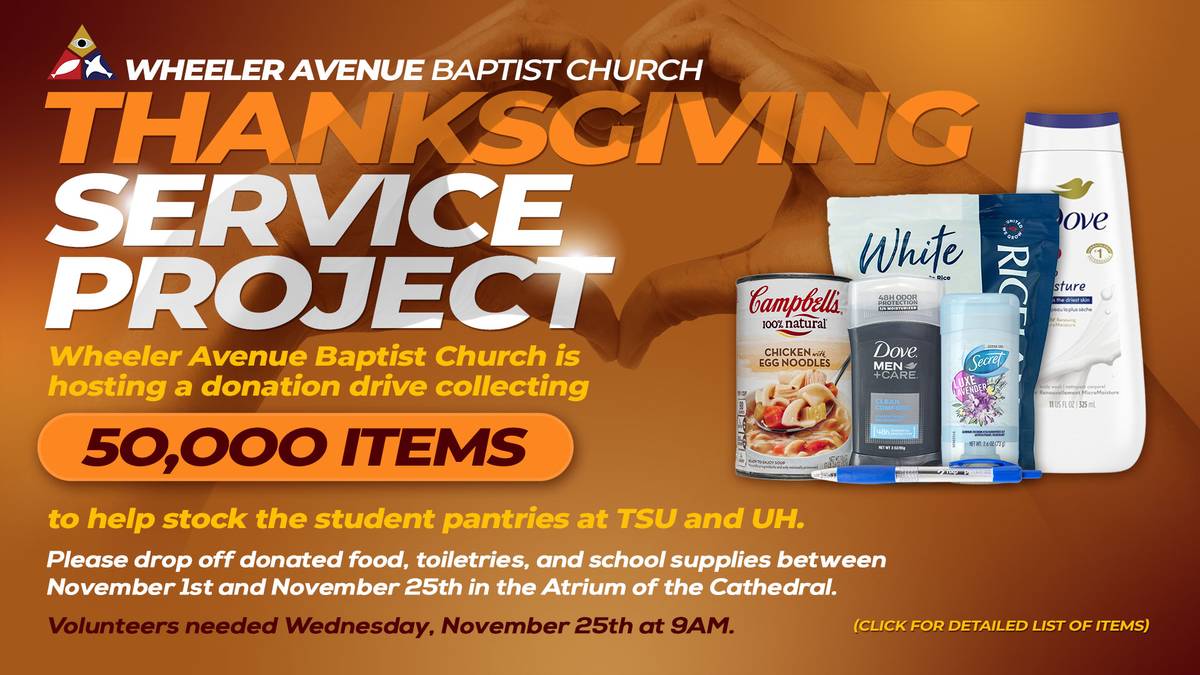 Thanksgiving Service Project