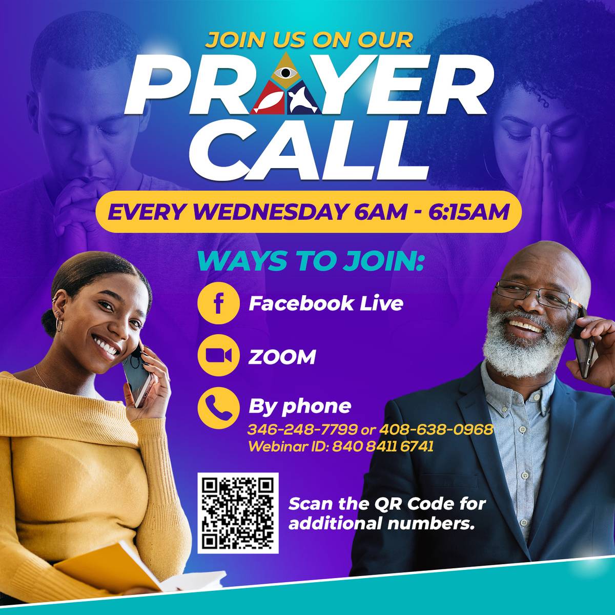 Wednesday Prayer Conference Call header image