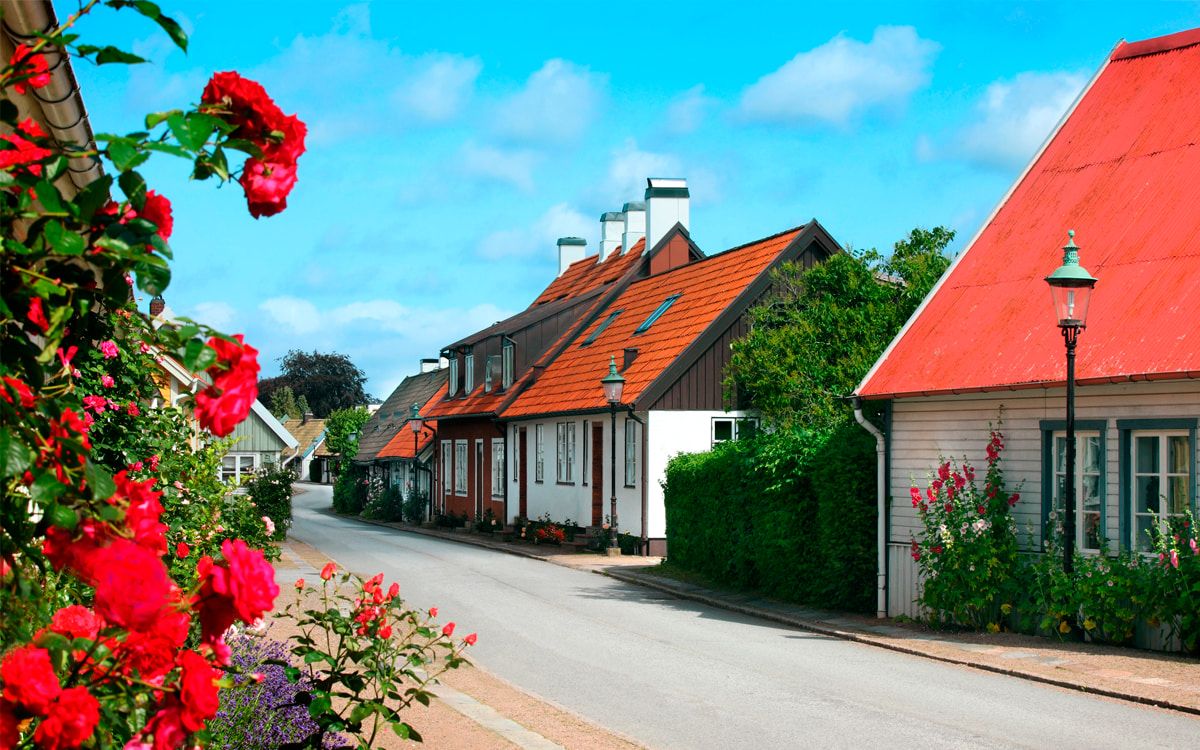 Huse i Baastad