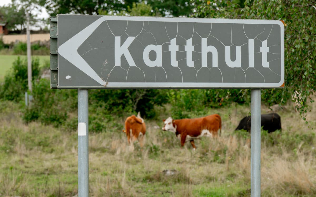 Katthult nær Vimmerby