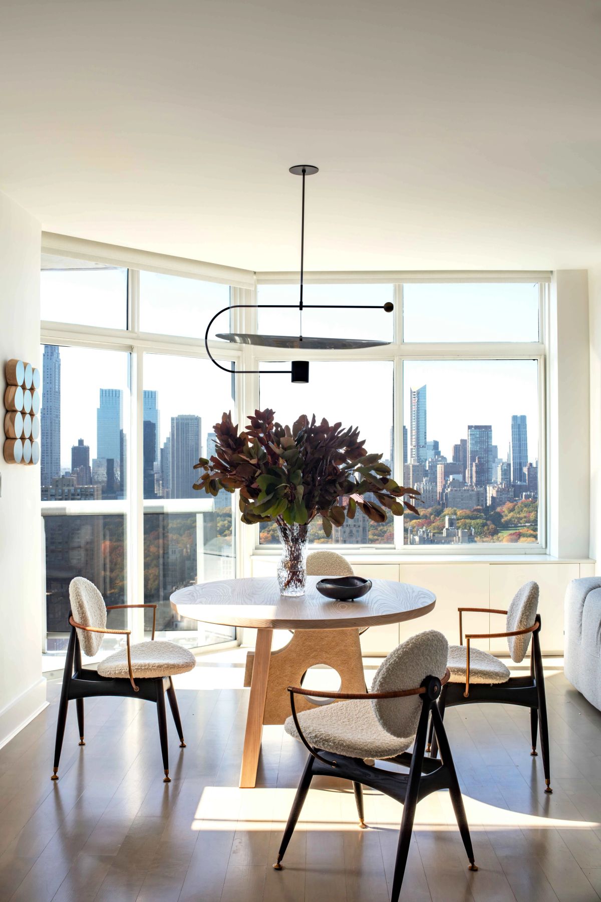 Dining room with view of Central Park