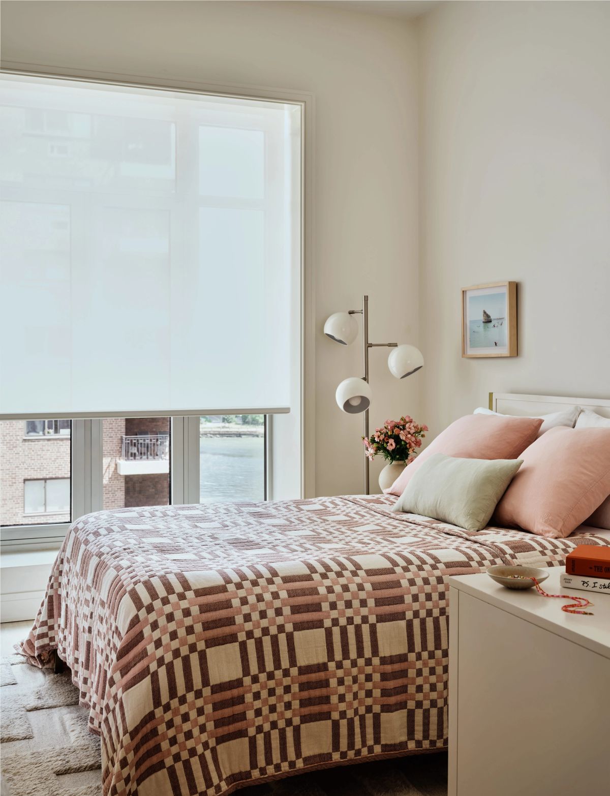 Teen bedroom with big window