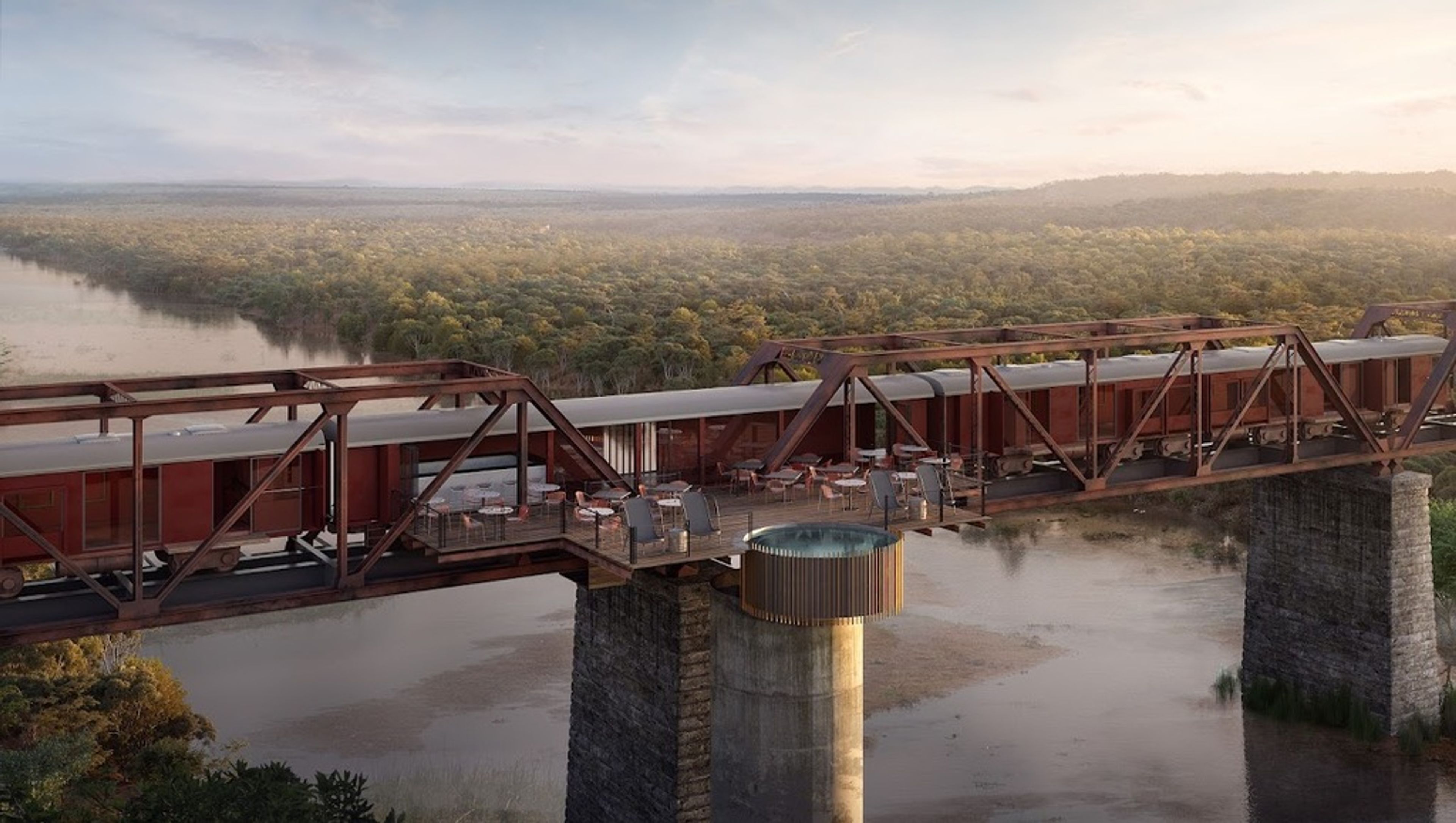 Kruger Shalati - The Train on the Bridge