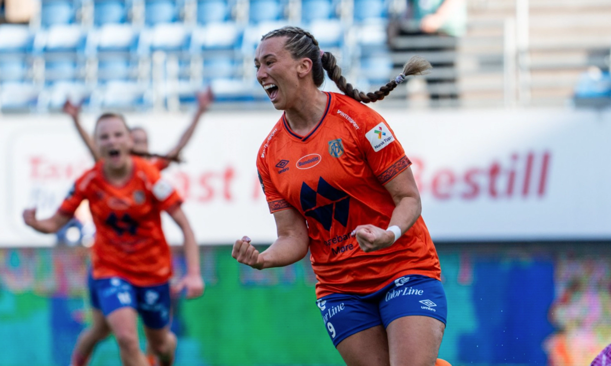 Kararina Sunde scoret to da AAFK slo Vålerenga. Foto: Kristian Moe / AAFK