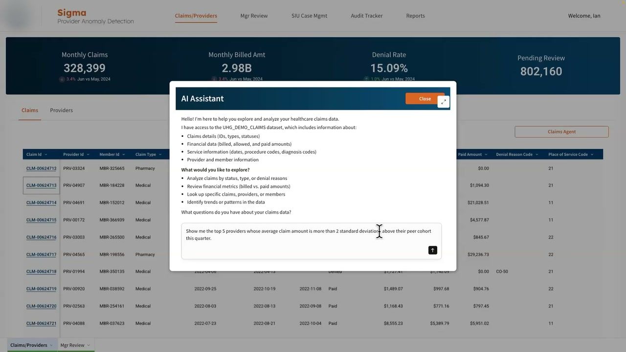 Claims Anomaly Detection Agent