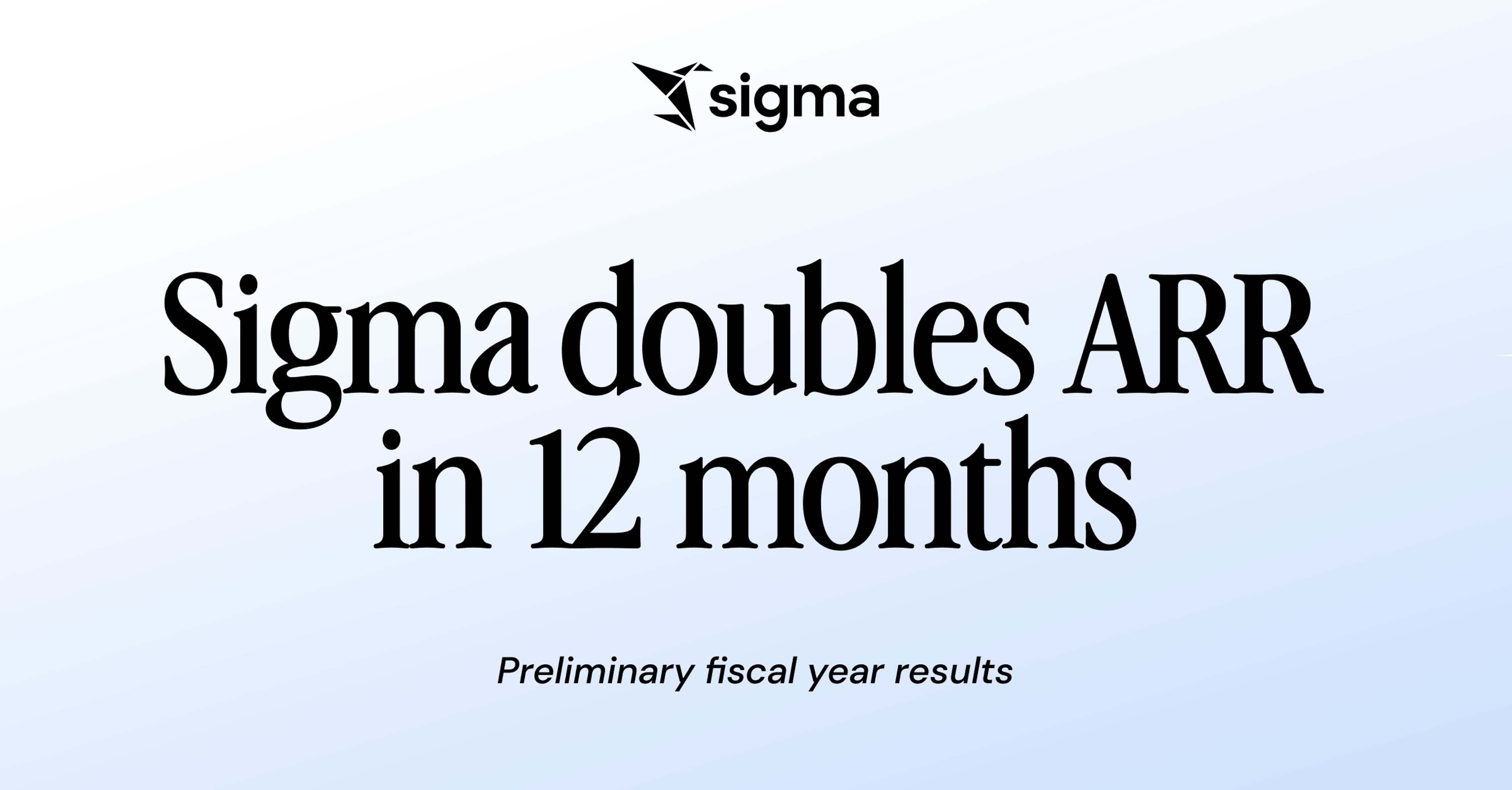Sigma Doubles ARR in 12 Months as Markets Shift from Dashboards to AI-Powered Workflows