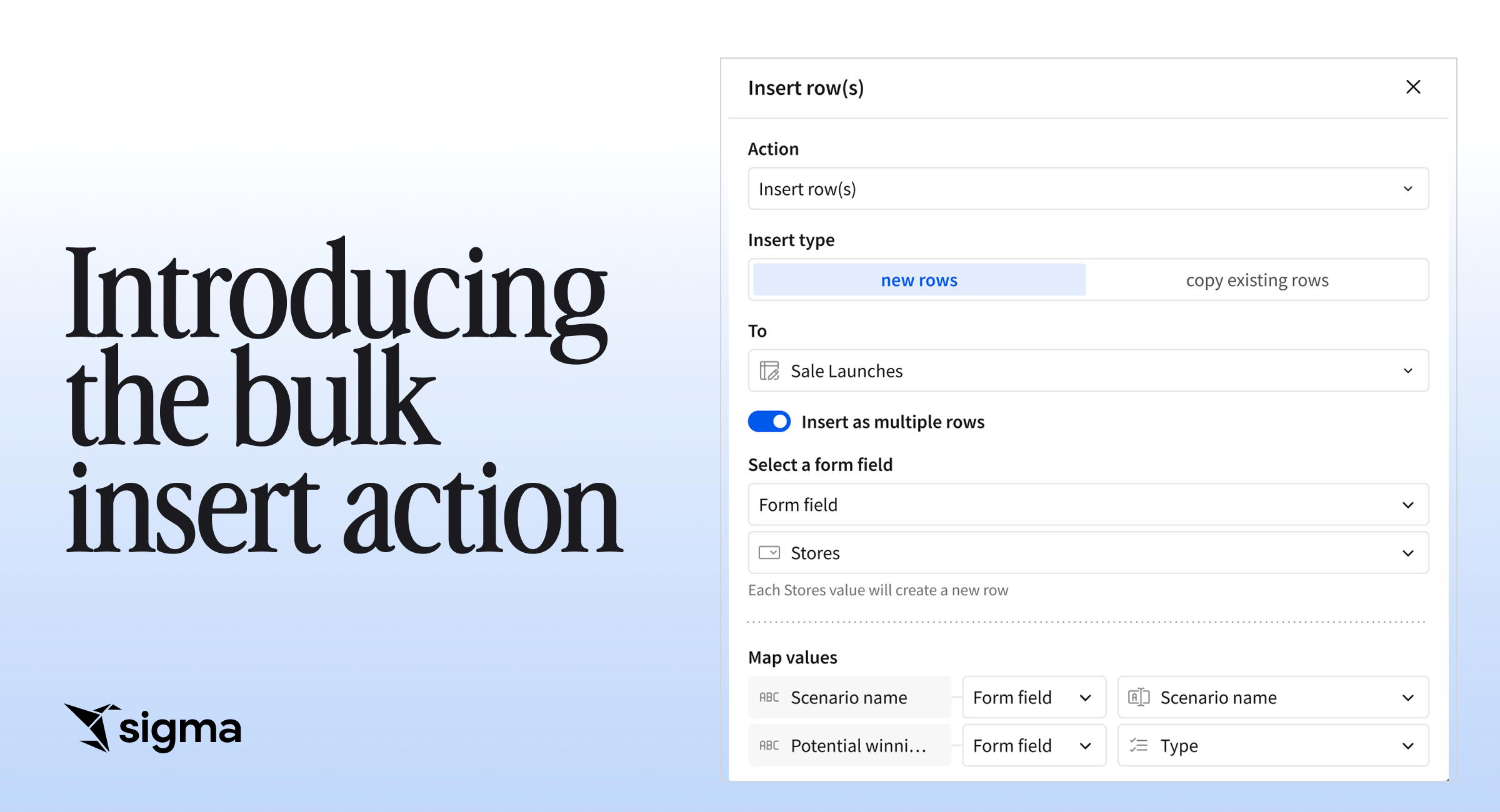 Introducing the bulk insert action