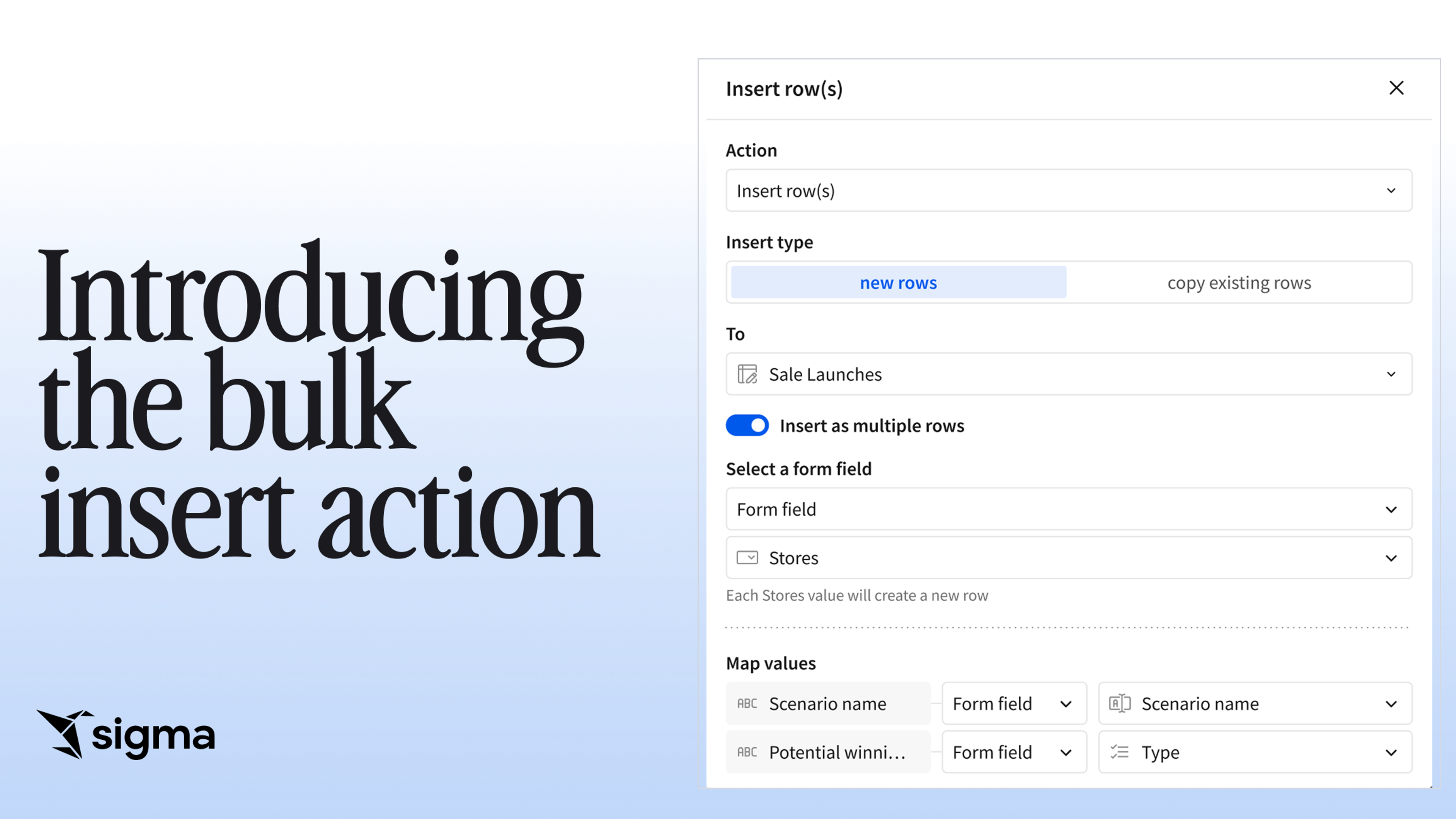 Introducing the bulk insert action