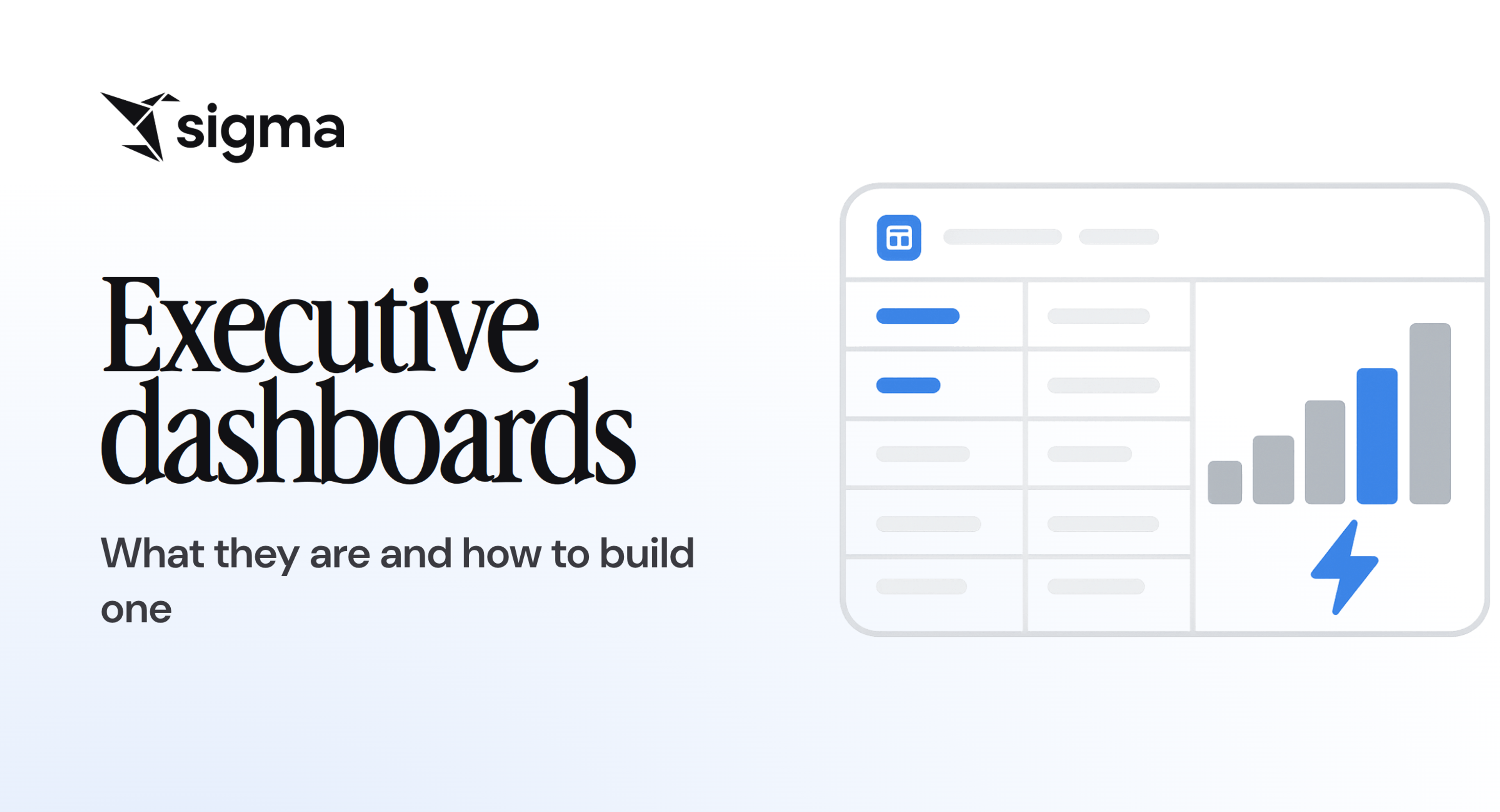 Executive dashboards: What they are and how to build one