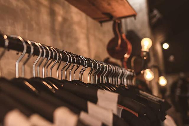 Olivela luxury clothes on display