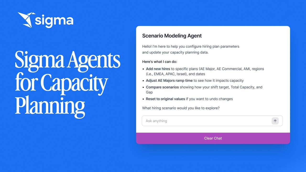 Capacity Planning Sales Agent