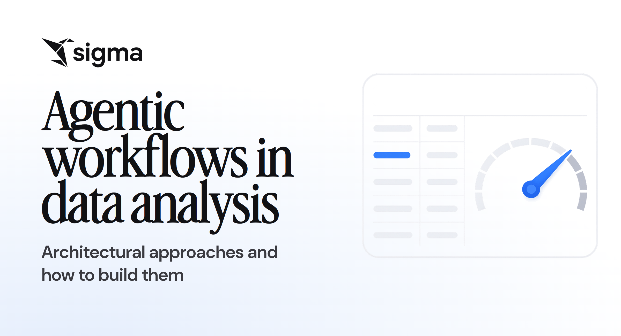Agentic workflows in data analysis: Architectural approaches and how to build them