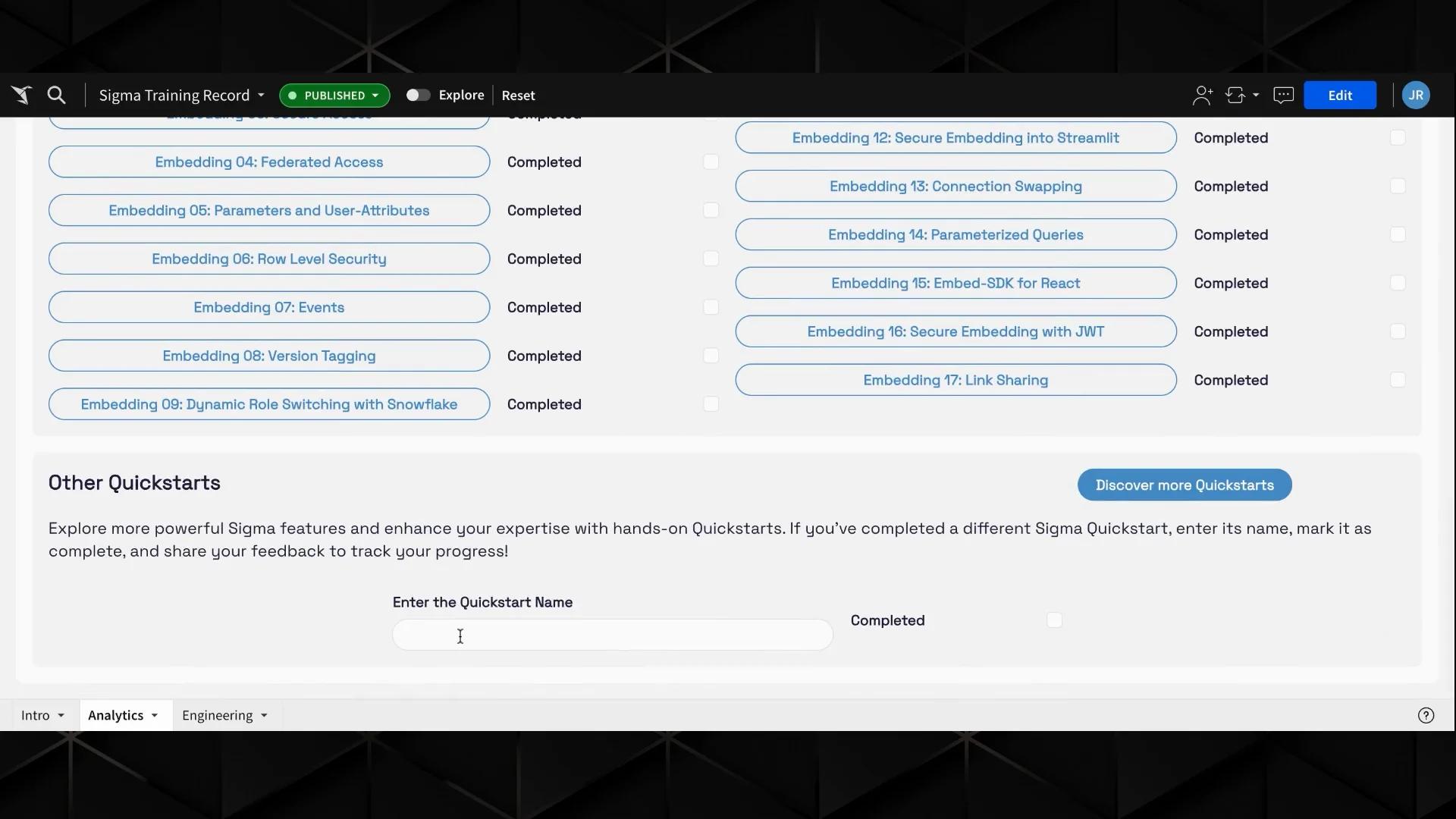 Capability Model Tracker