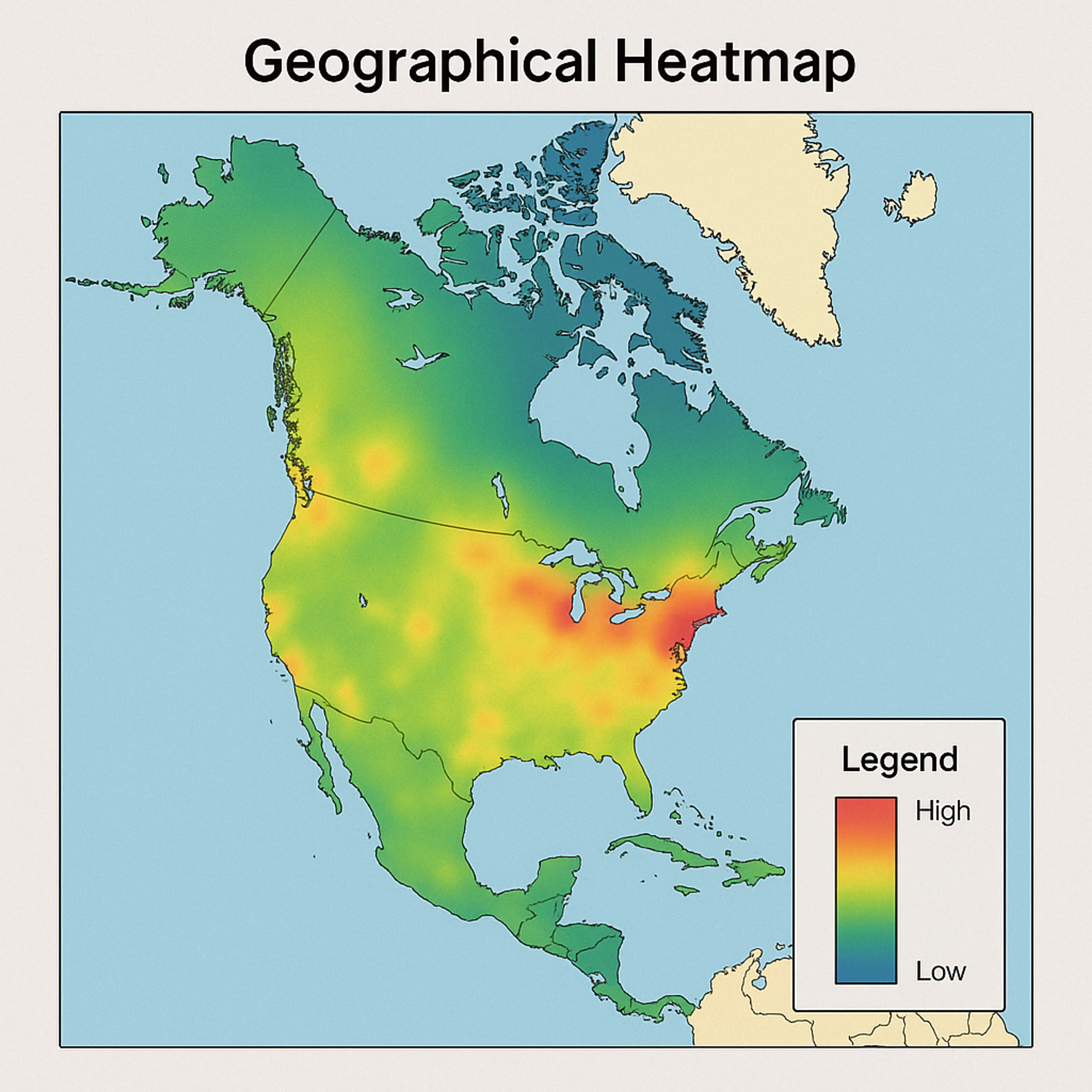 geographical heatmap data visualization
