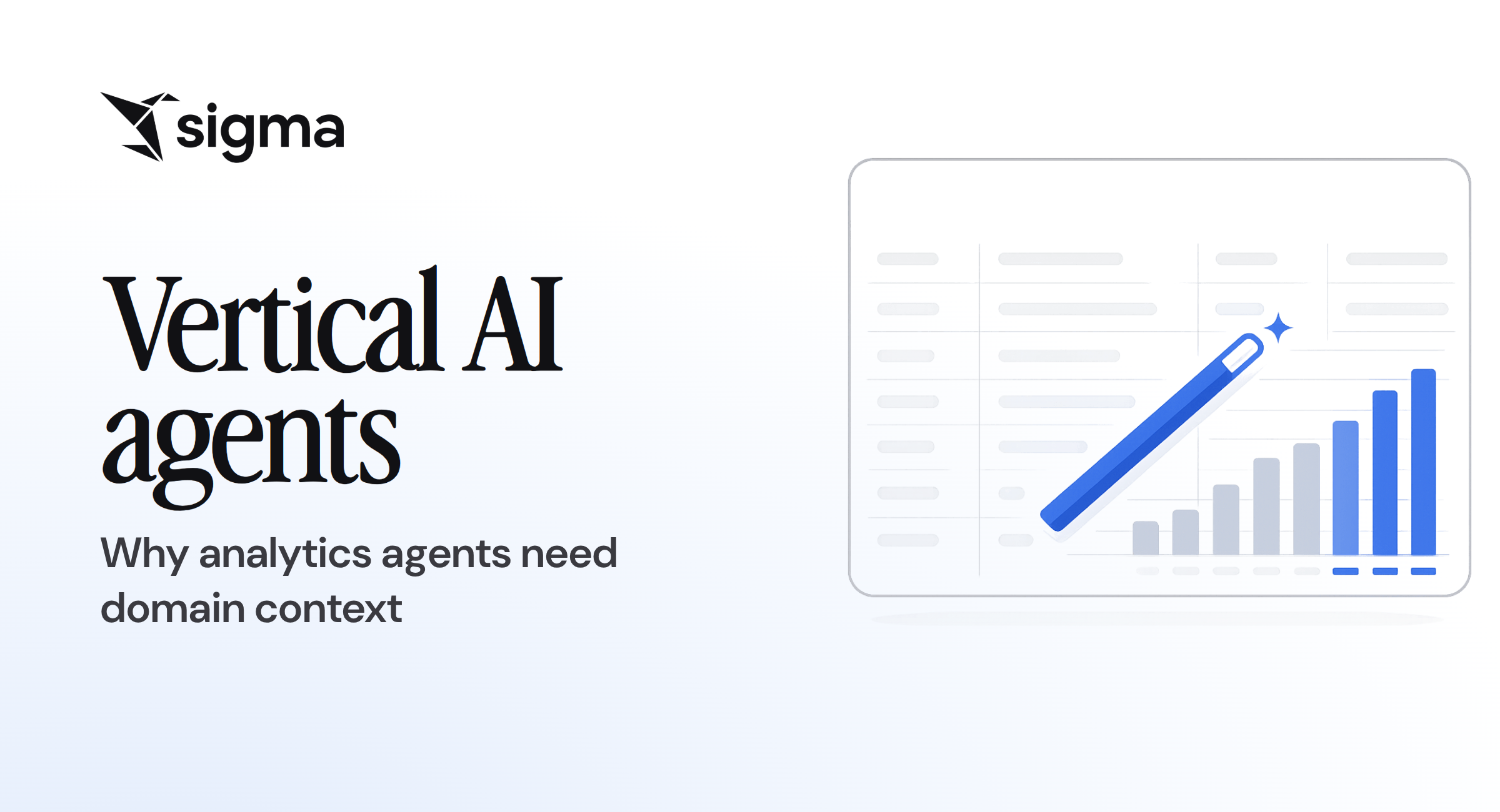 Vertical AI agents: Why analytics agents need domain context