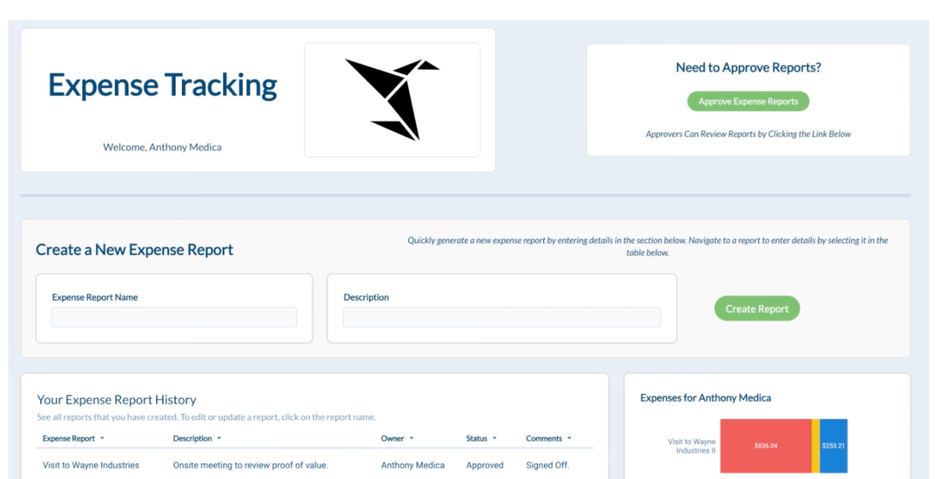 Expense Reporting App