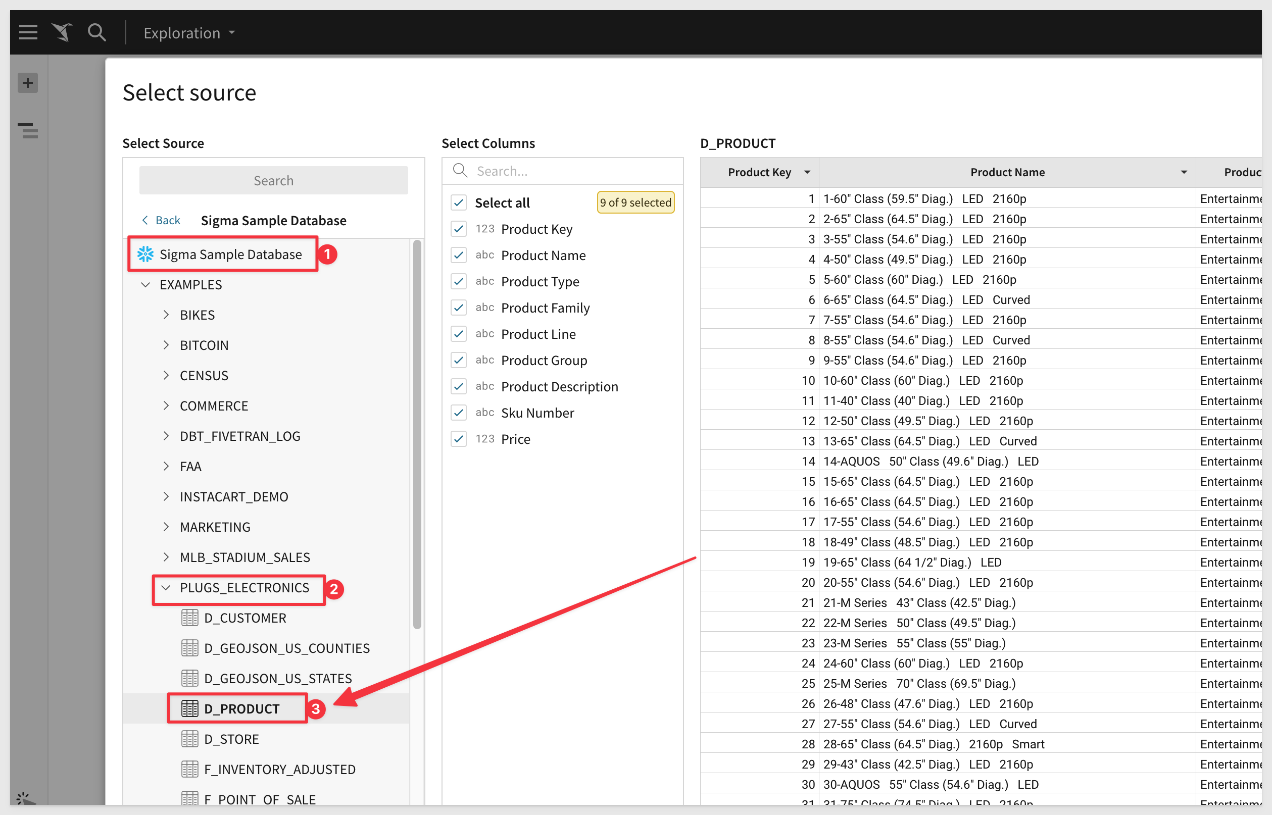 Sigma Input Tables Quickstart