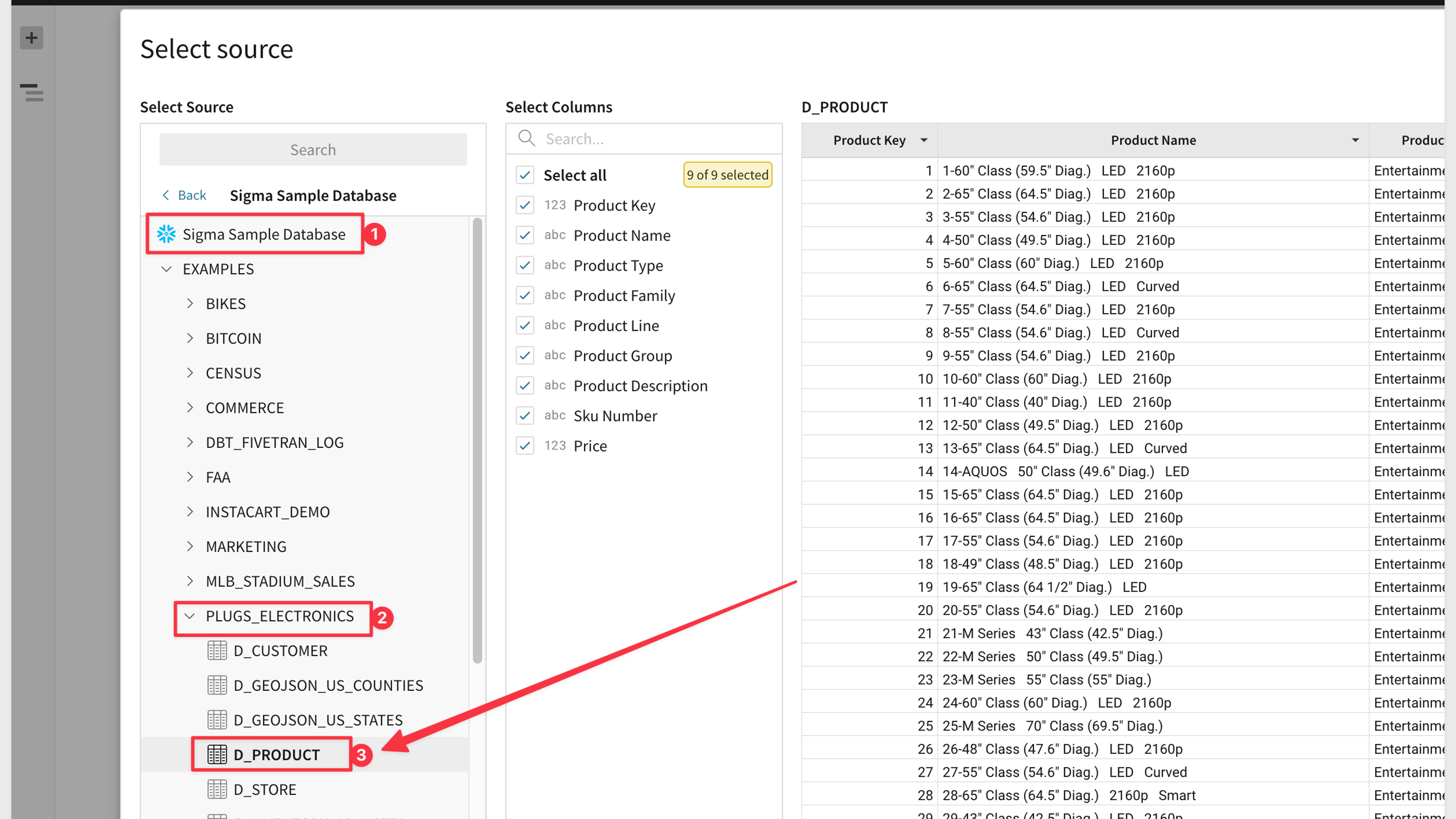 Sigma Input Tables Quickstart