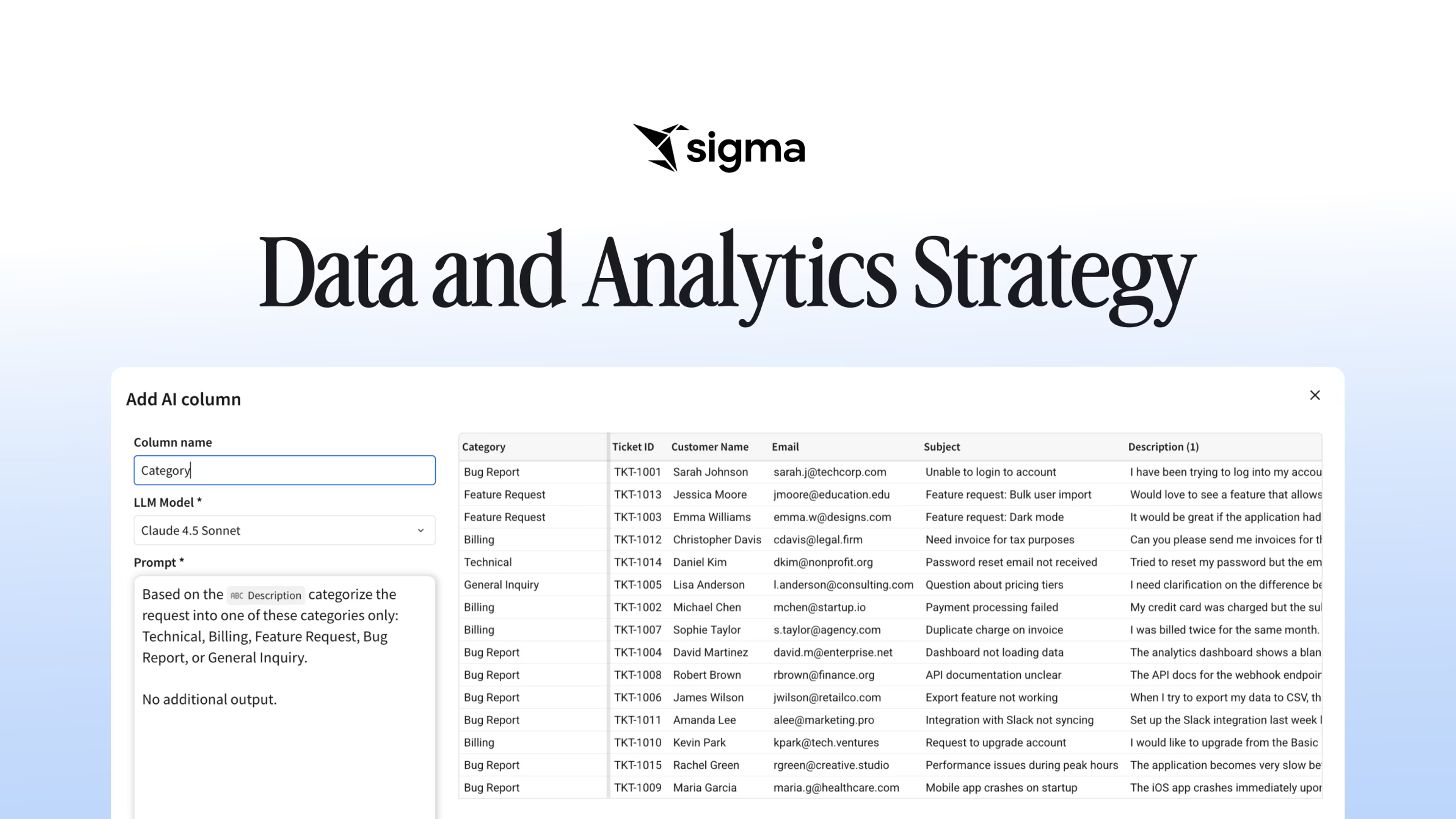 Data and Analytics Strategy header image