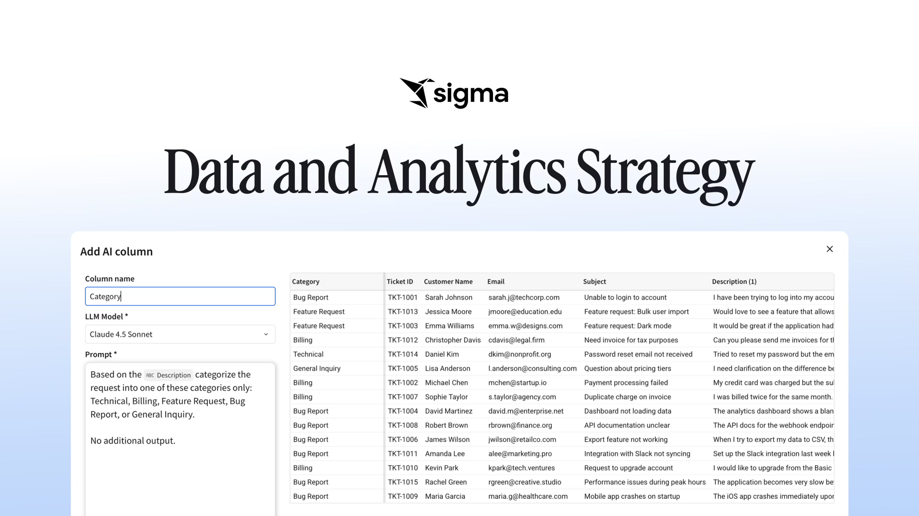 Data and Analytics Strategy header image