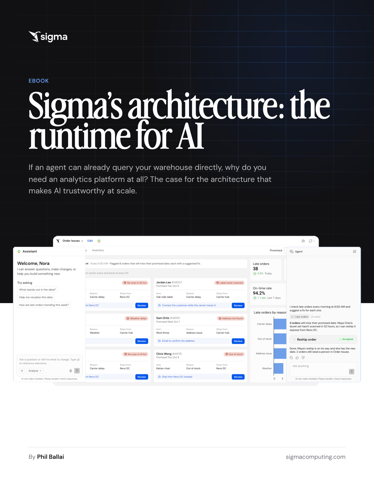 Cover of the ebook: Sigma’s architecture: the runtime for AI, by Phil Ballai