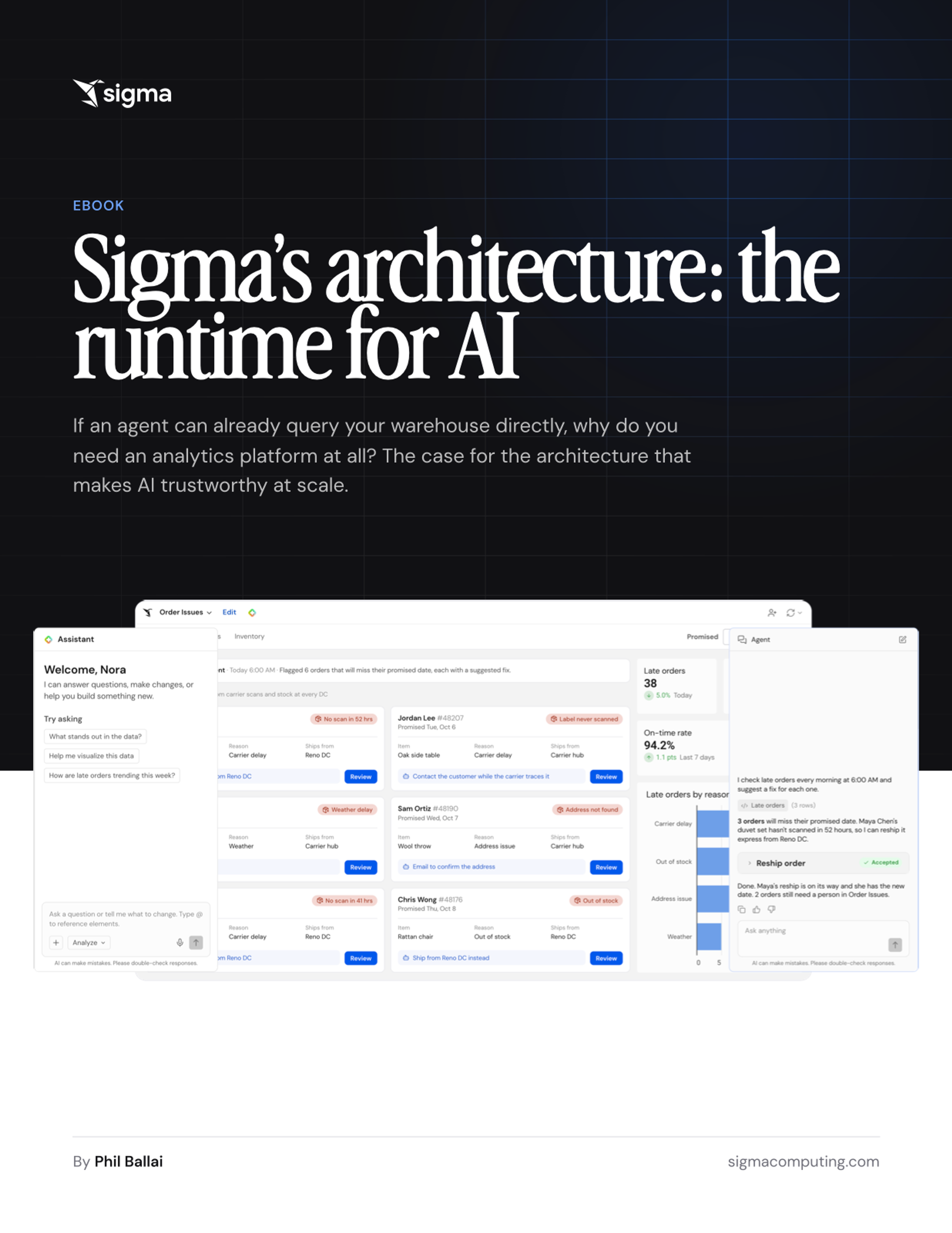 Cover of the ebook: Sigma’s architecture: the runtime for AI, by Phil Ballai