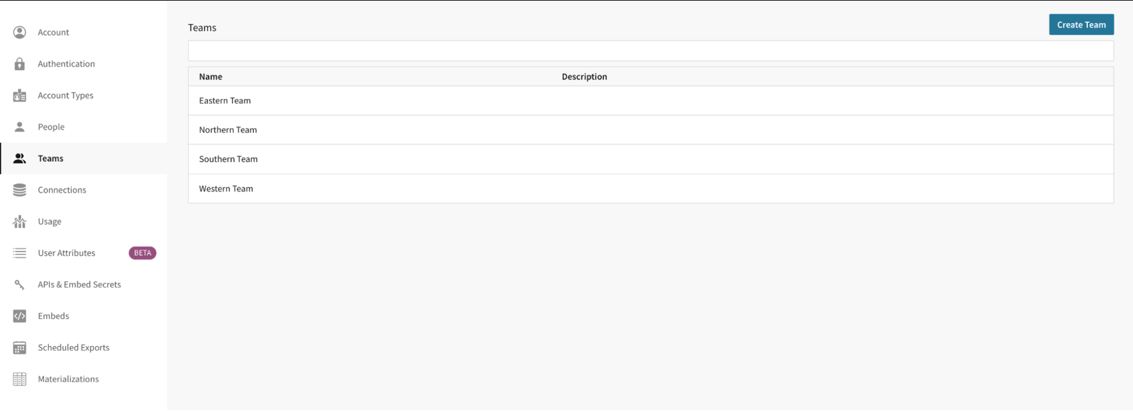 A blank screen with a menu of options.