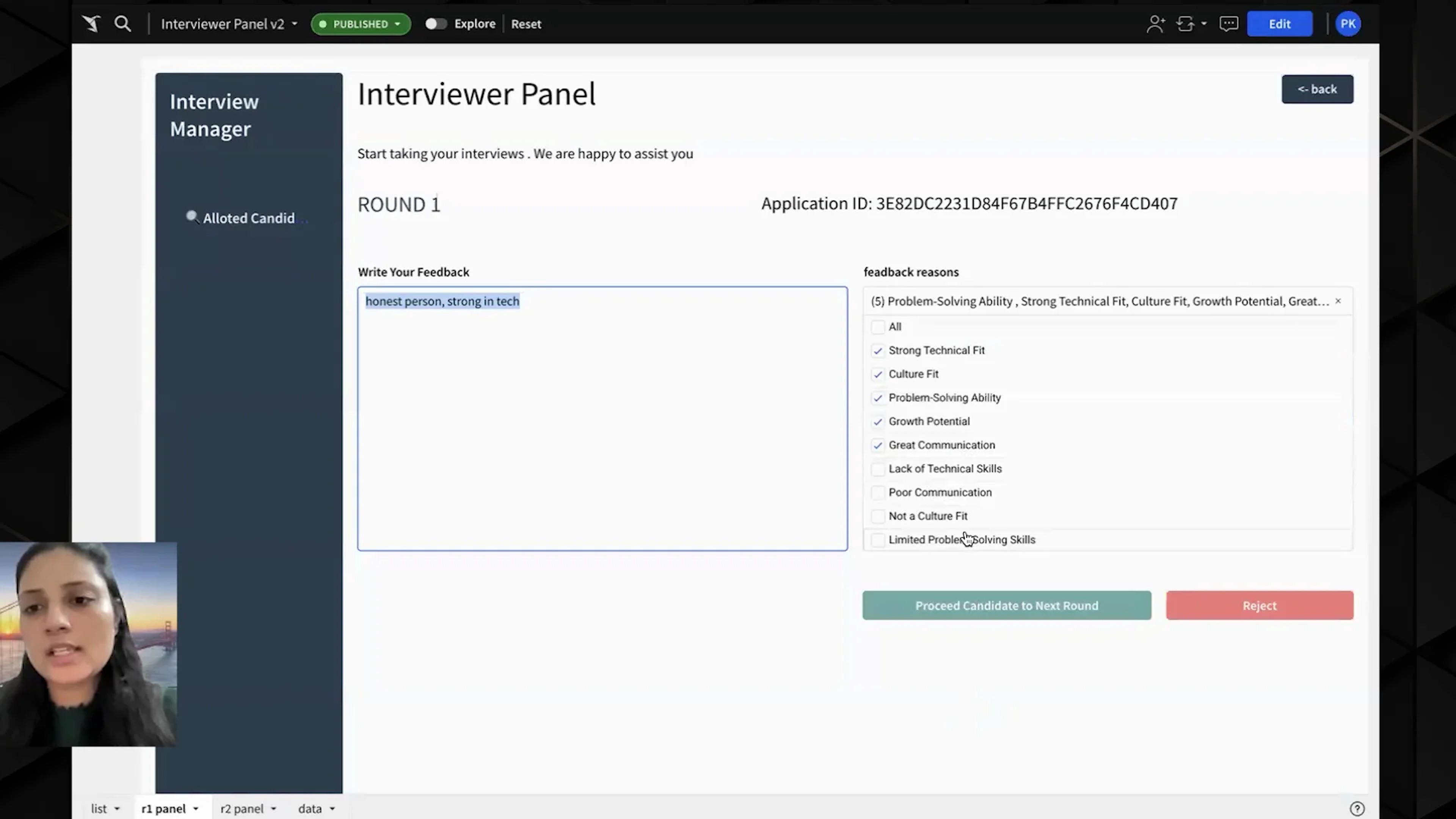 Candidate Review Tool