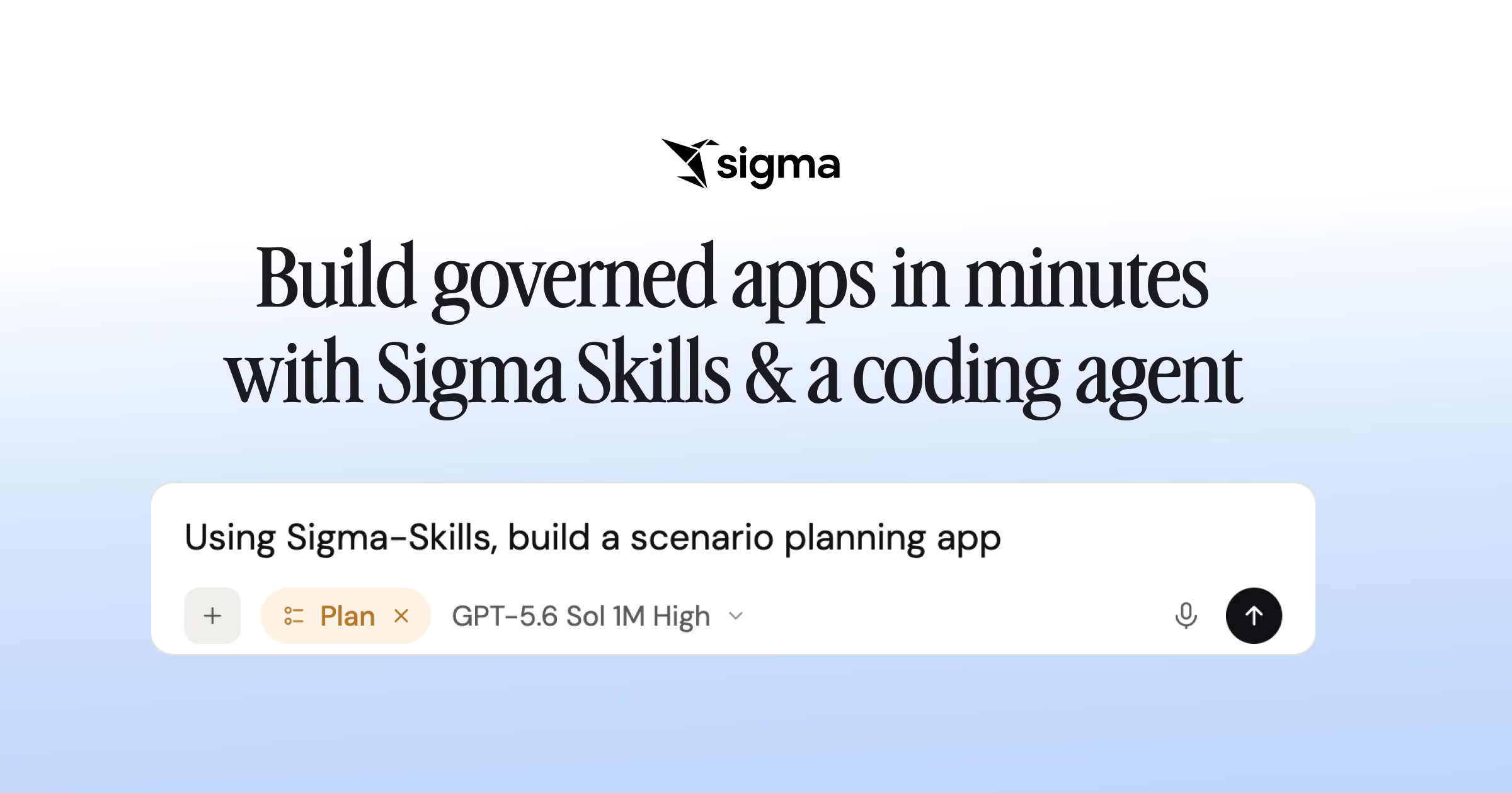 Build governed apps in minutes with code-backed Sigma and a coding agent header image