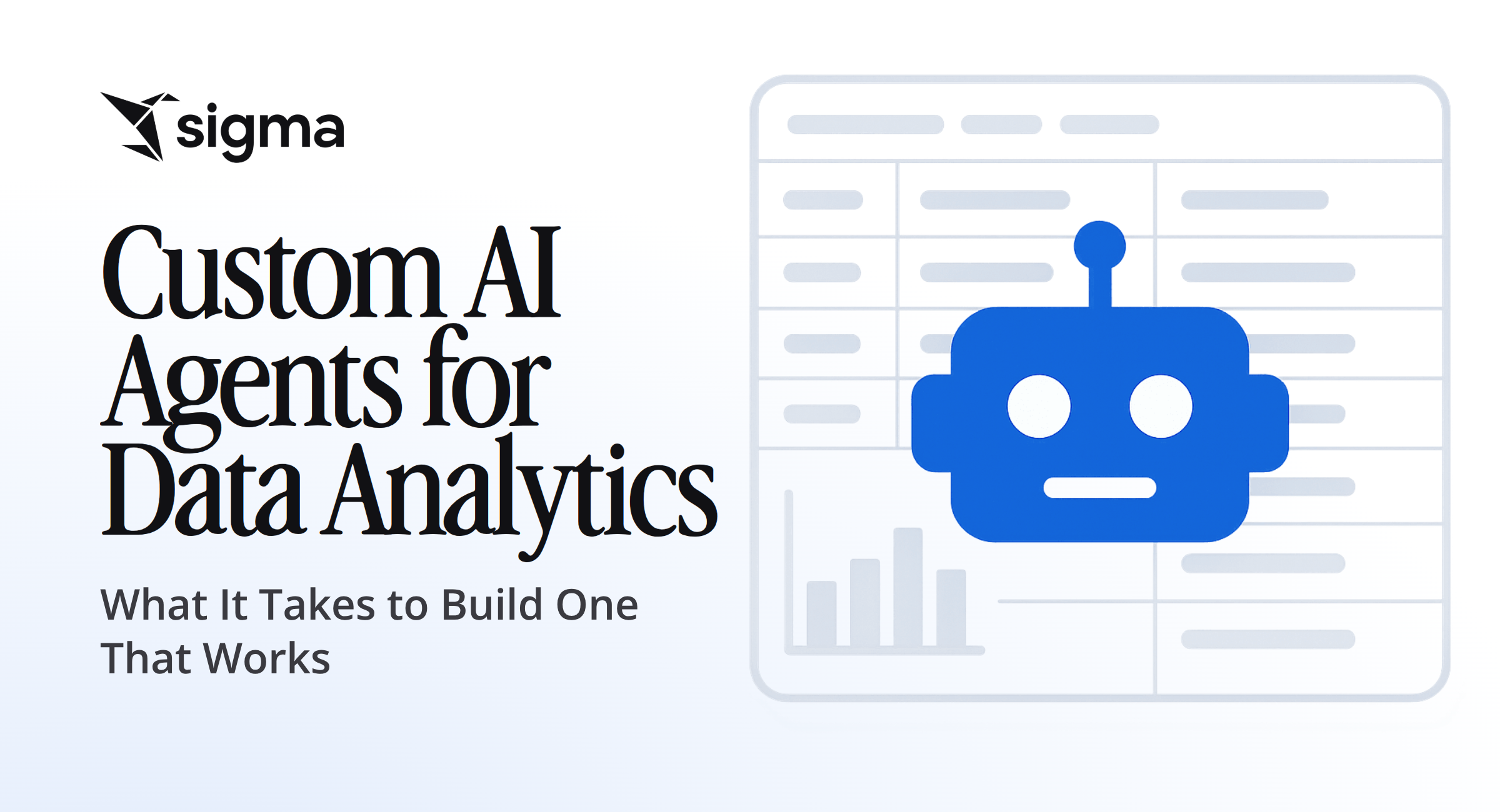 Custom AI Agents for Data Analytics: What It Takes to Build One That Works