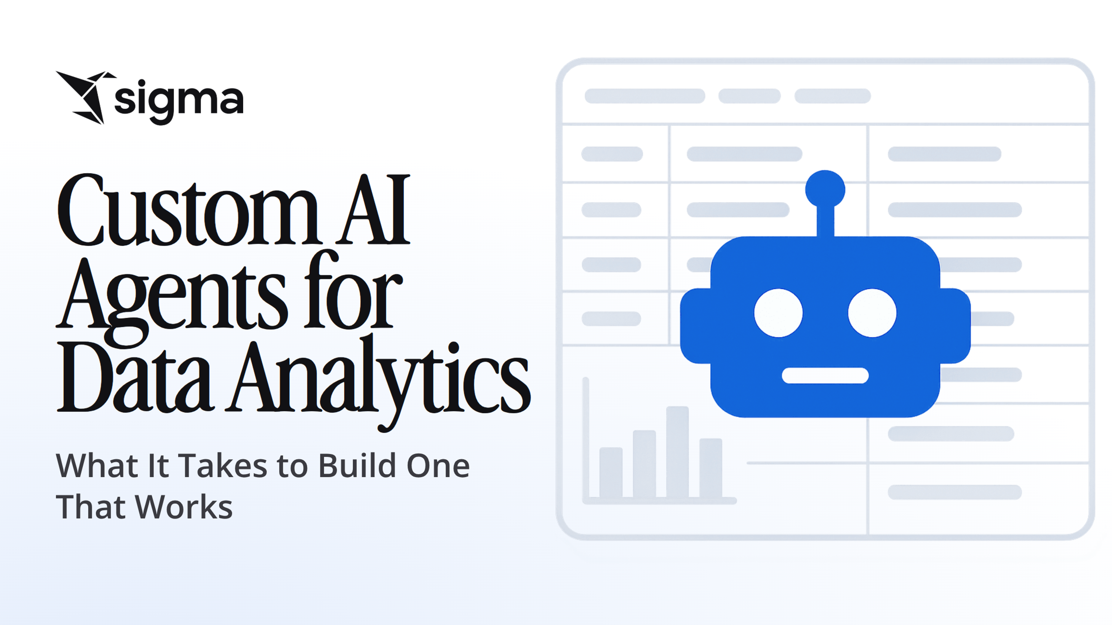 Custom AI Agents for Data Analytics: What It Takes to Build One That Works