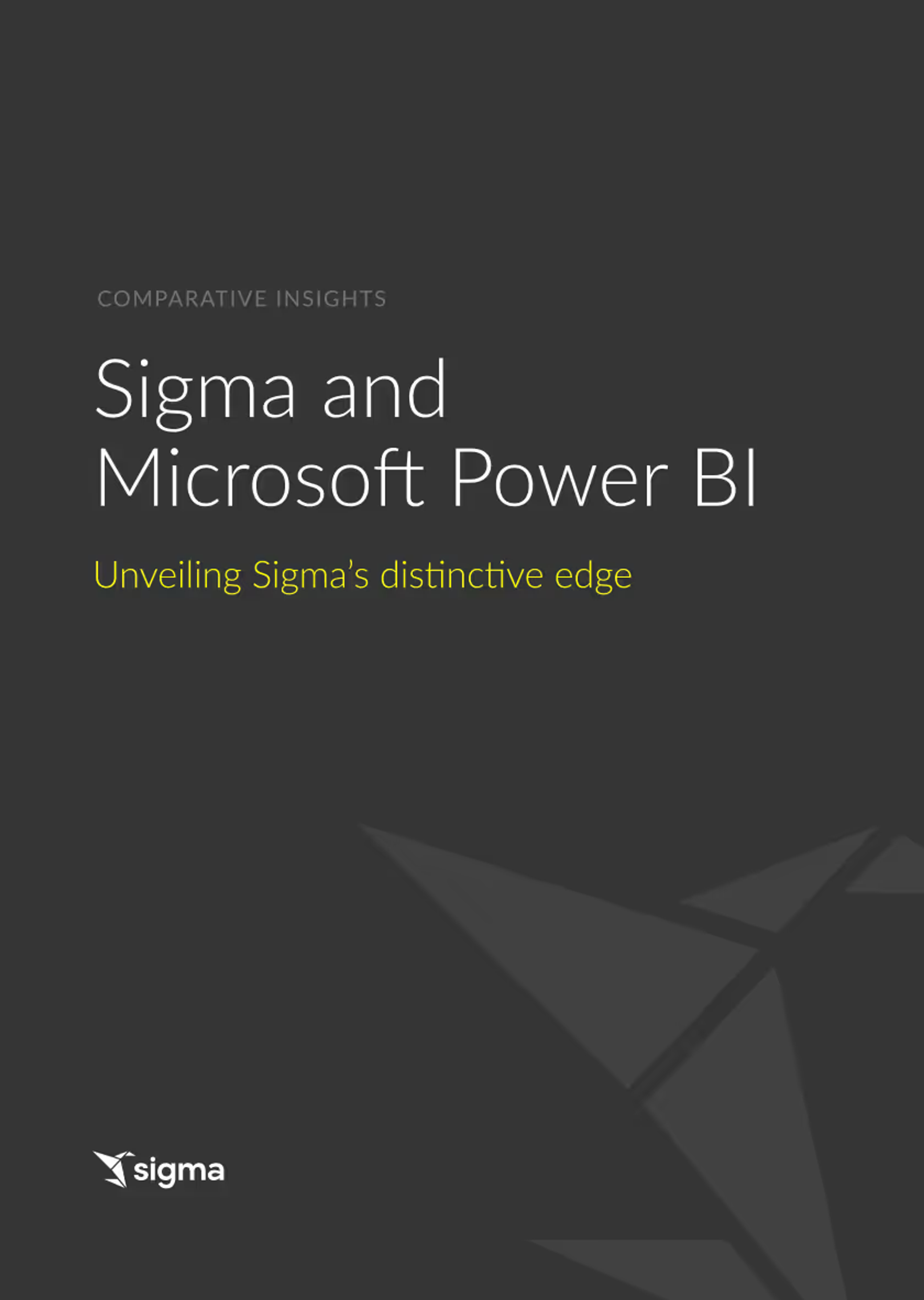 Comparative Insights: Sigma and Microsoft Power BI