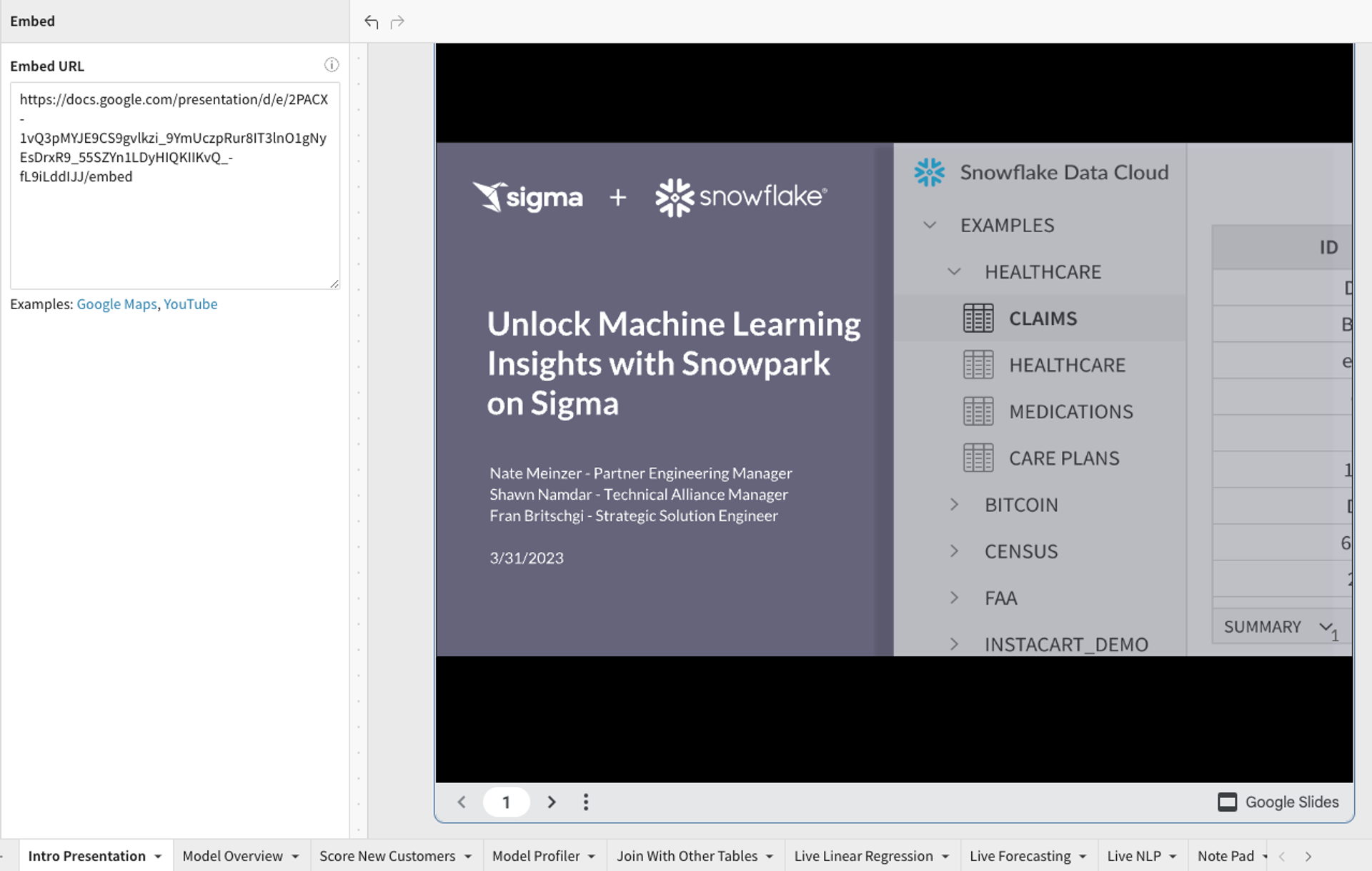Seamless Google Drive Integration with Sigma