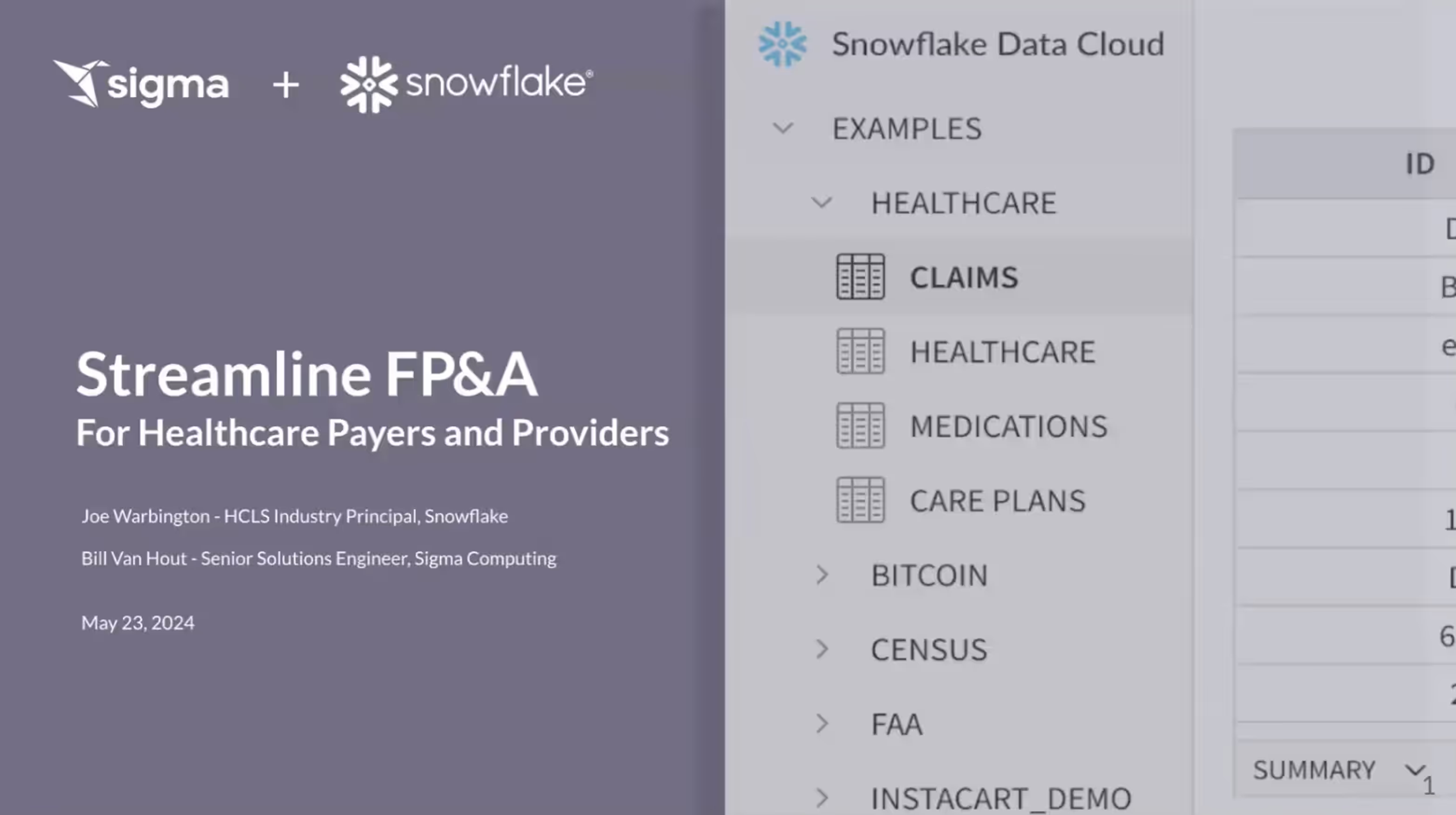 Streamline FP&A for Healthcare Payers and Providers with Snowflake and Sigma