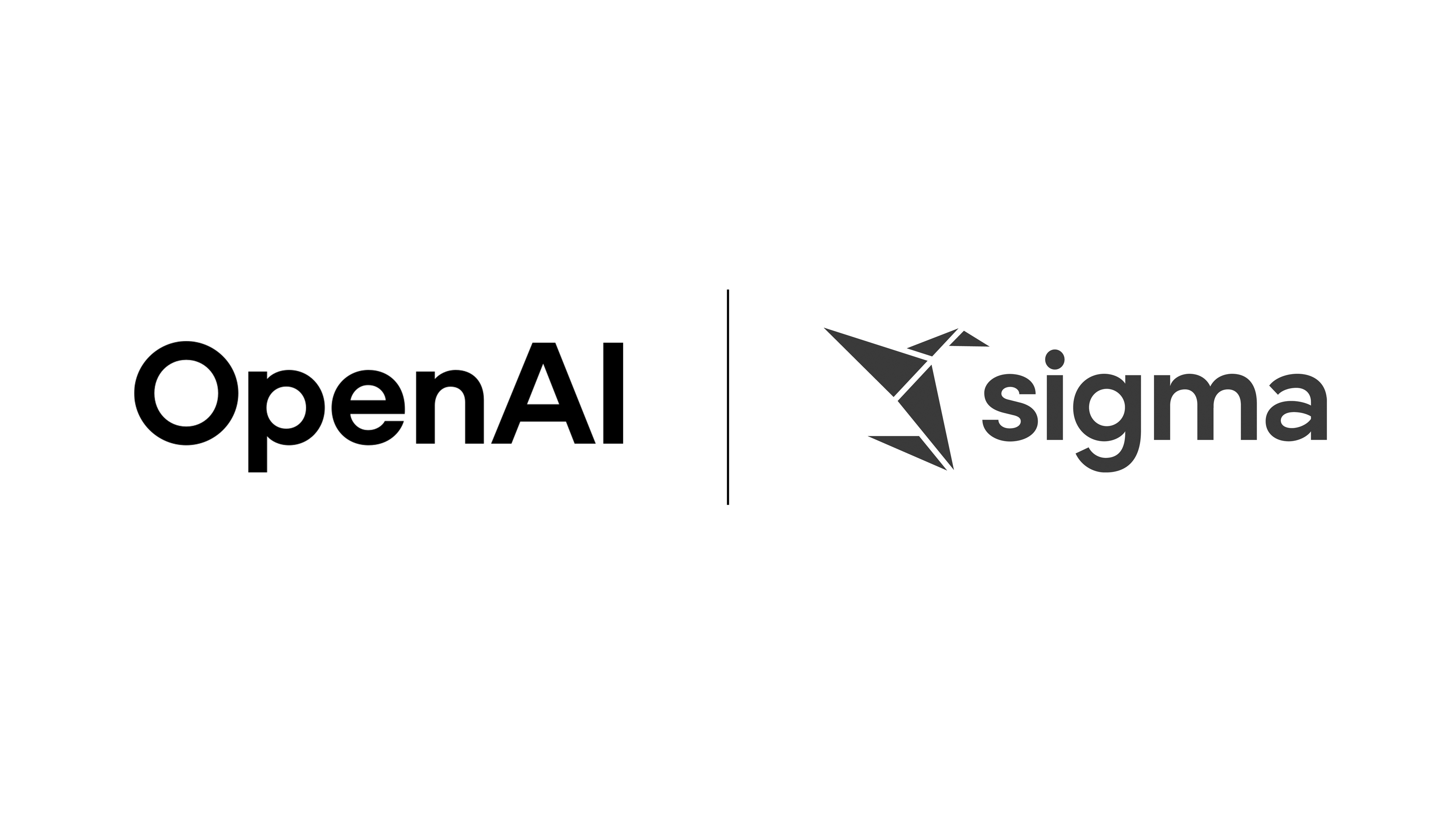 OpenAI and Sigma logo lockup