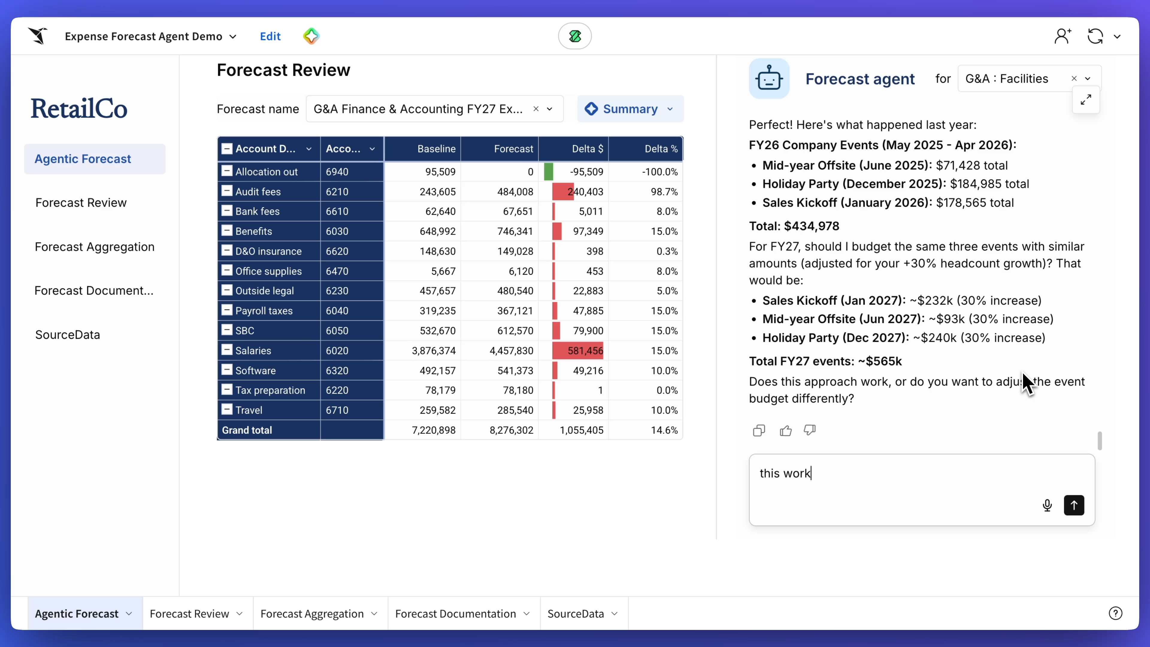 Expense Forecast Agent