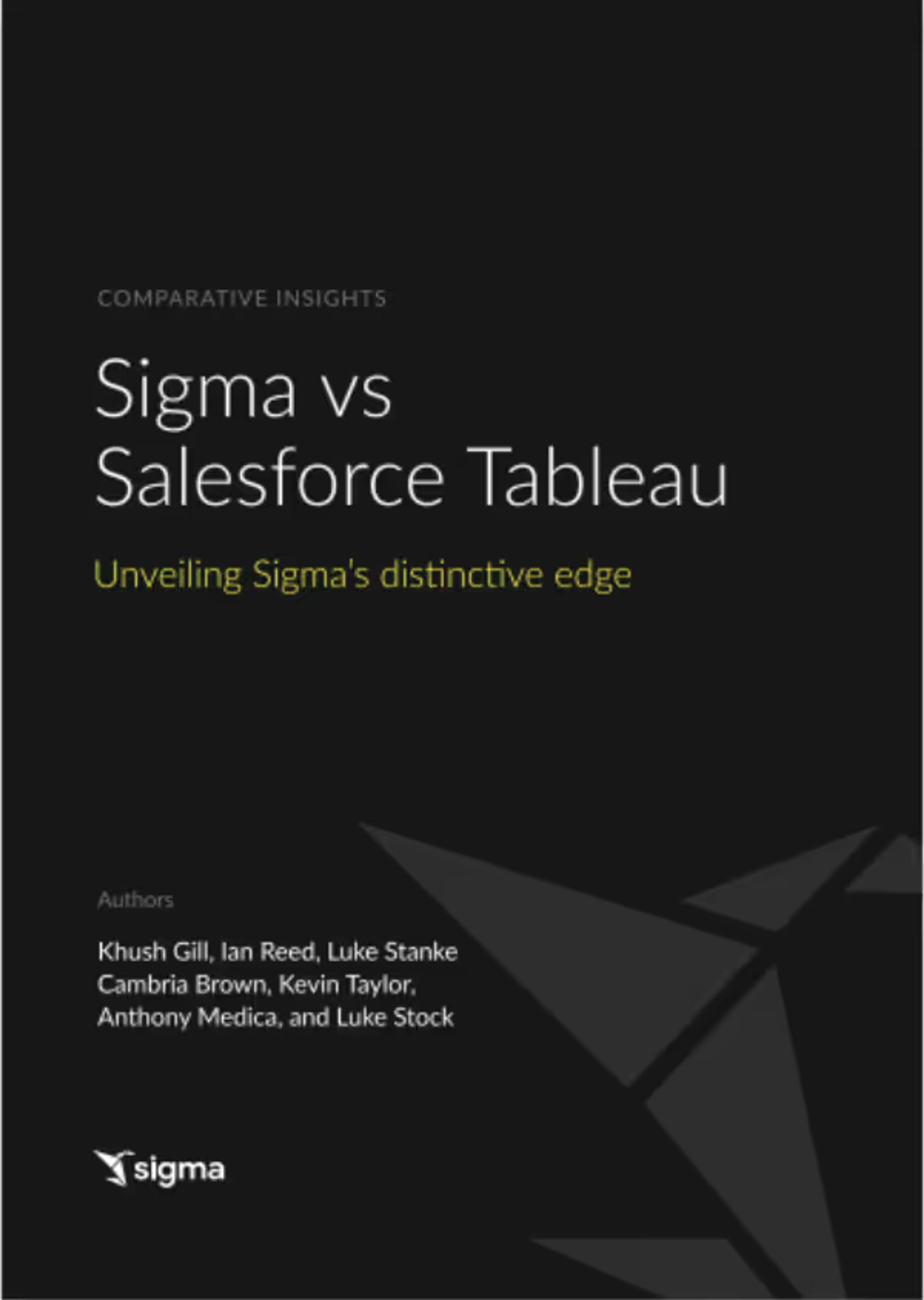 Sigma vs Salesforce Tableau