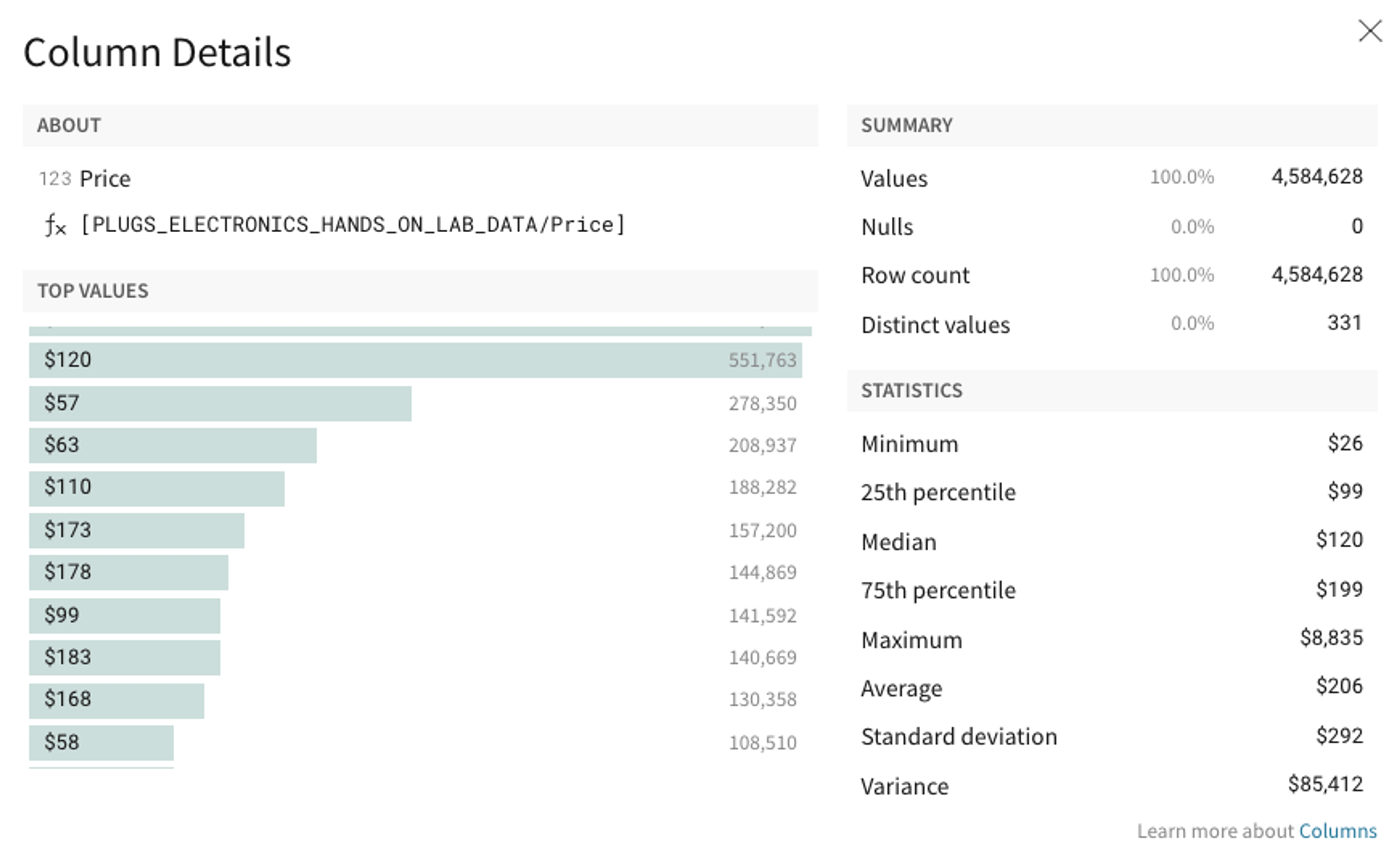 A website with a column of numbers and the top number is src=