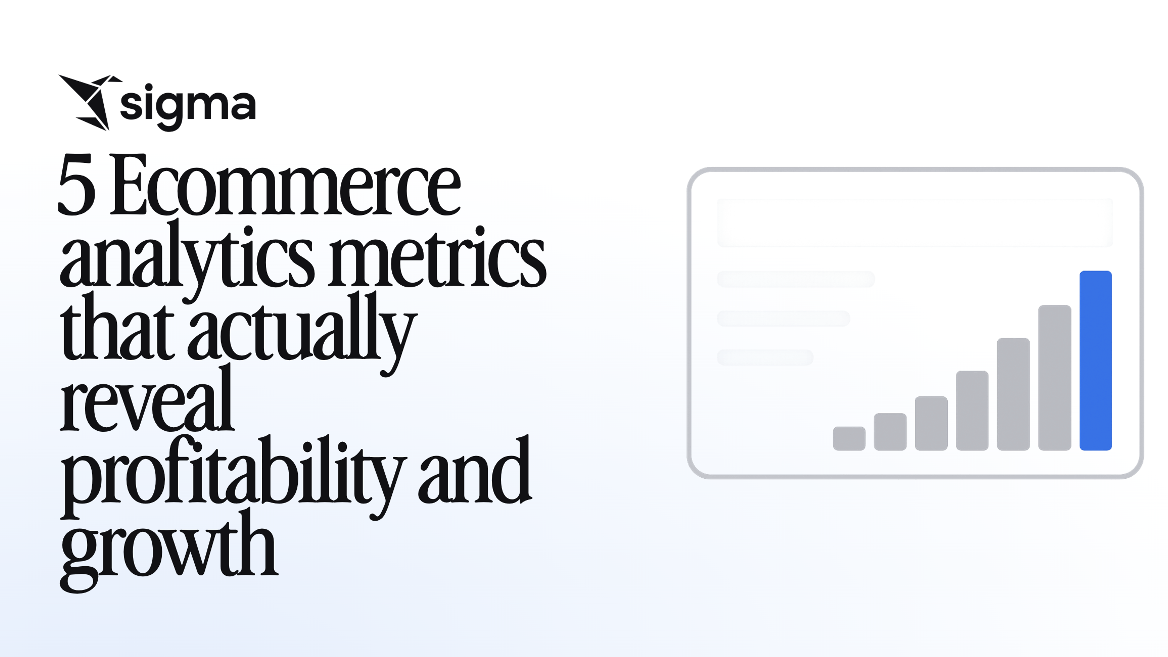 5 Ecommerce analytics metrics that actually reveal profitability and growth