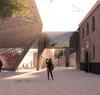 render beeld van het ontwerp van het nieuwe gebouw aan de Vrouwenkerksteeg in Leiden
