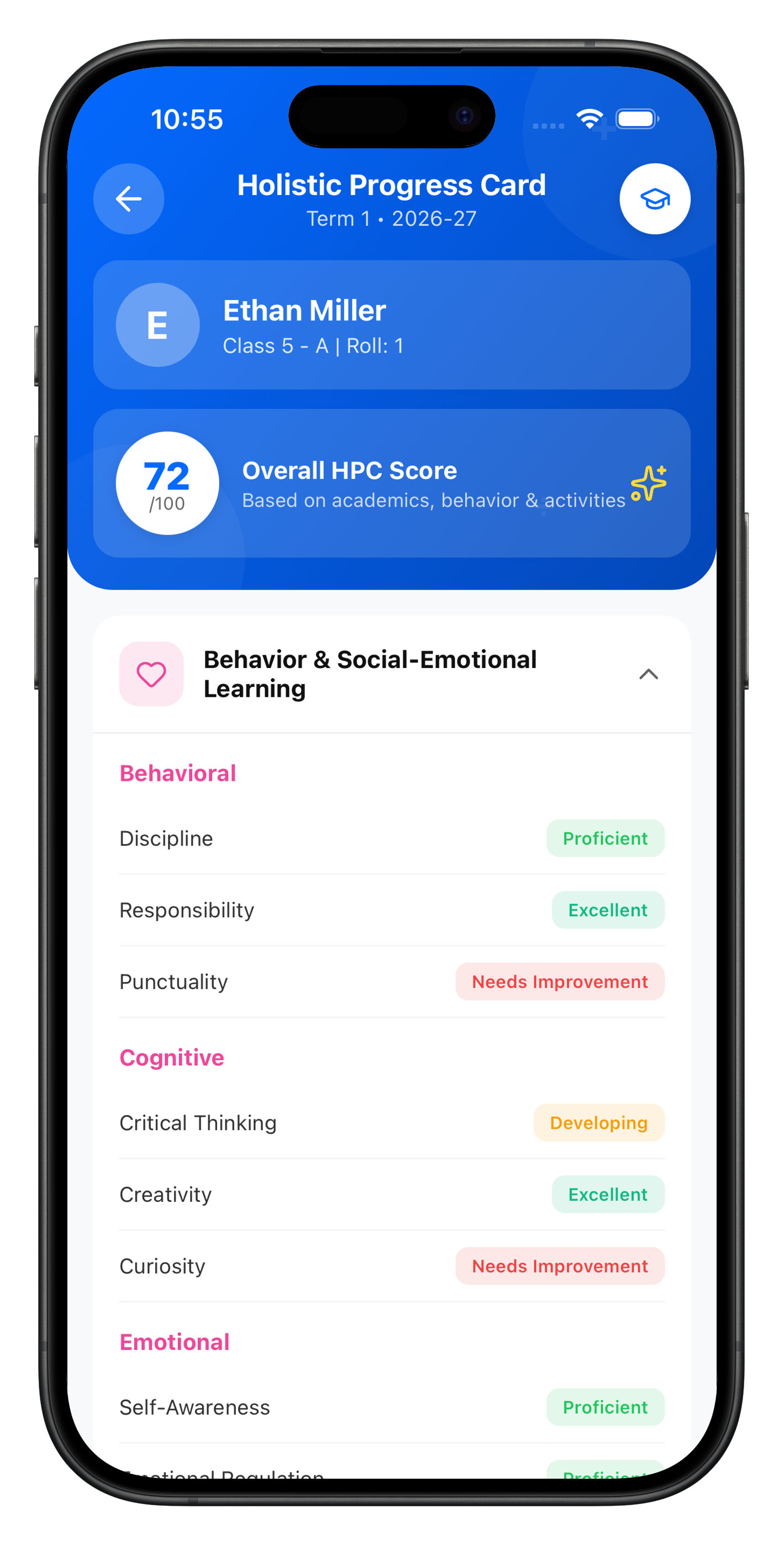 Edubreezy School ERP mockup